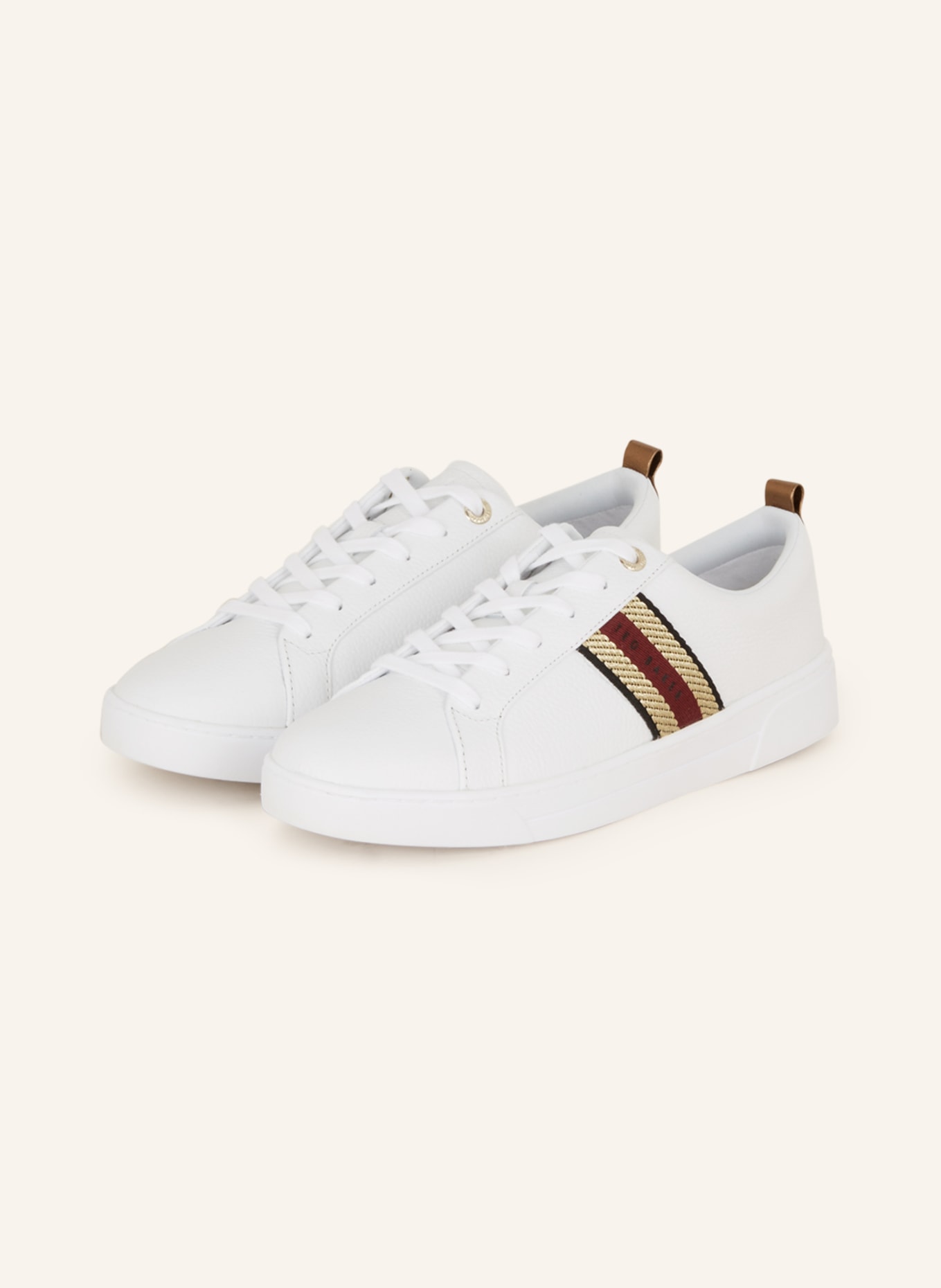TED BAKER Sneakers BAILY, Color: WHITE/ BLACK/ DARK RED (Image 1)