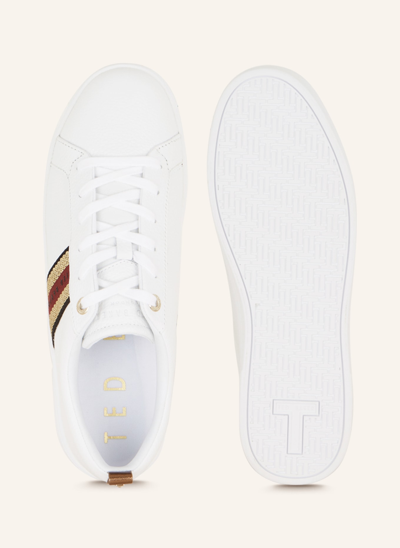 TED BAKER Sneakers BAILY, Color: WHITE/ BLACK/ DARK RED (Image 5)