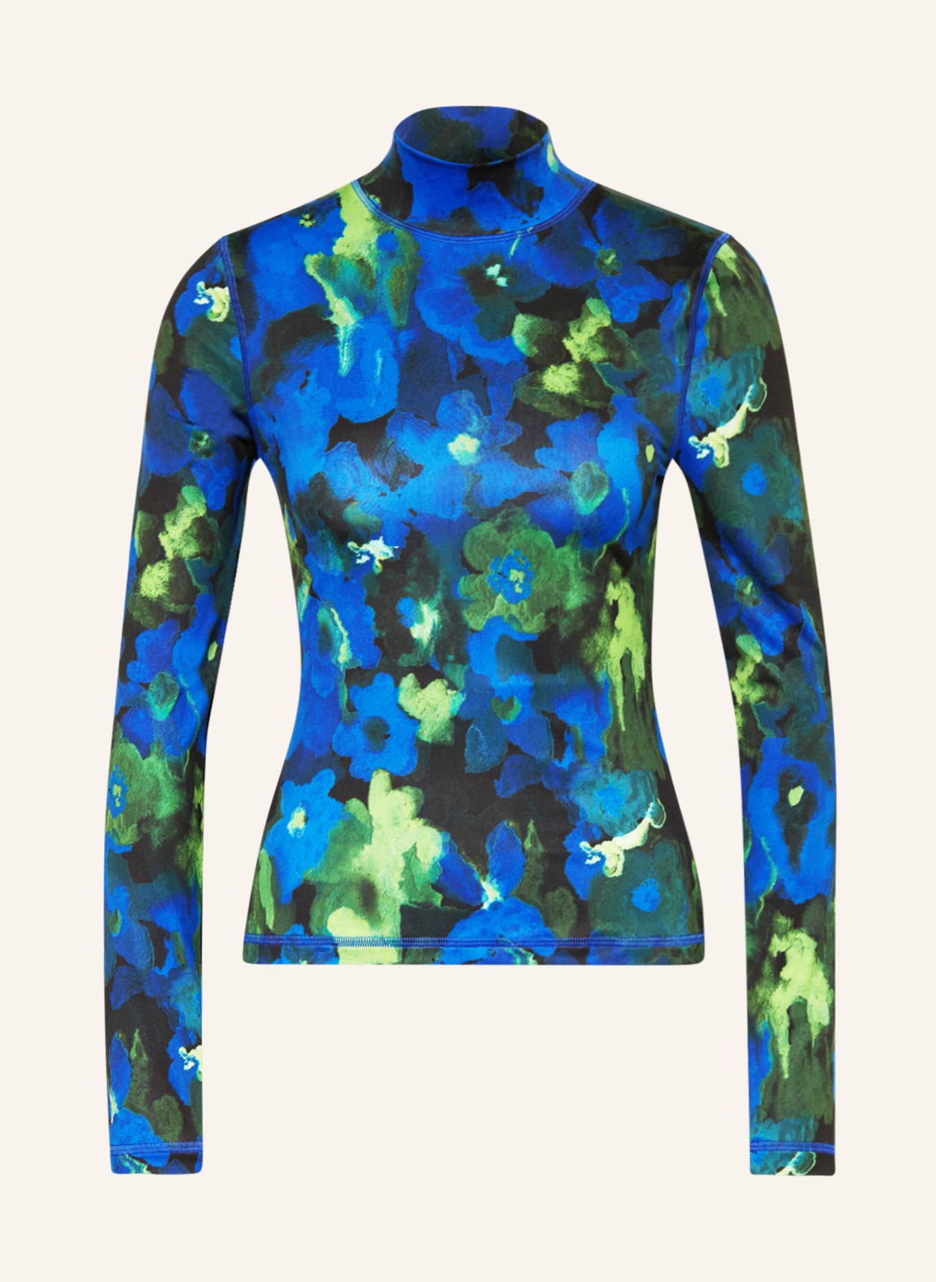 STINE GOYA Long sleeve shirt ESTELLE, Color: NEON GREEN/ BLUE/ OLIVE (Image 1)