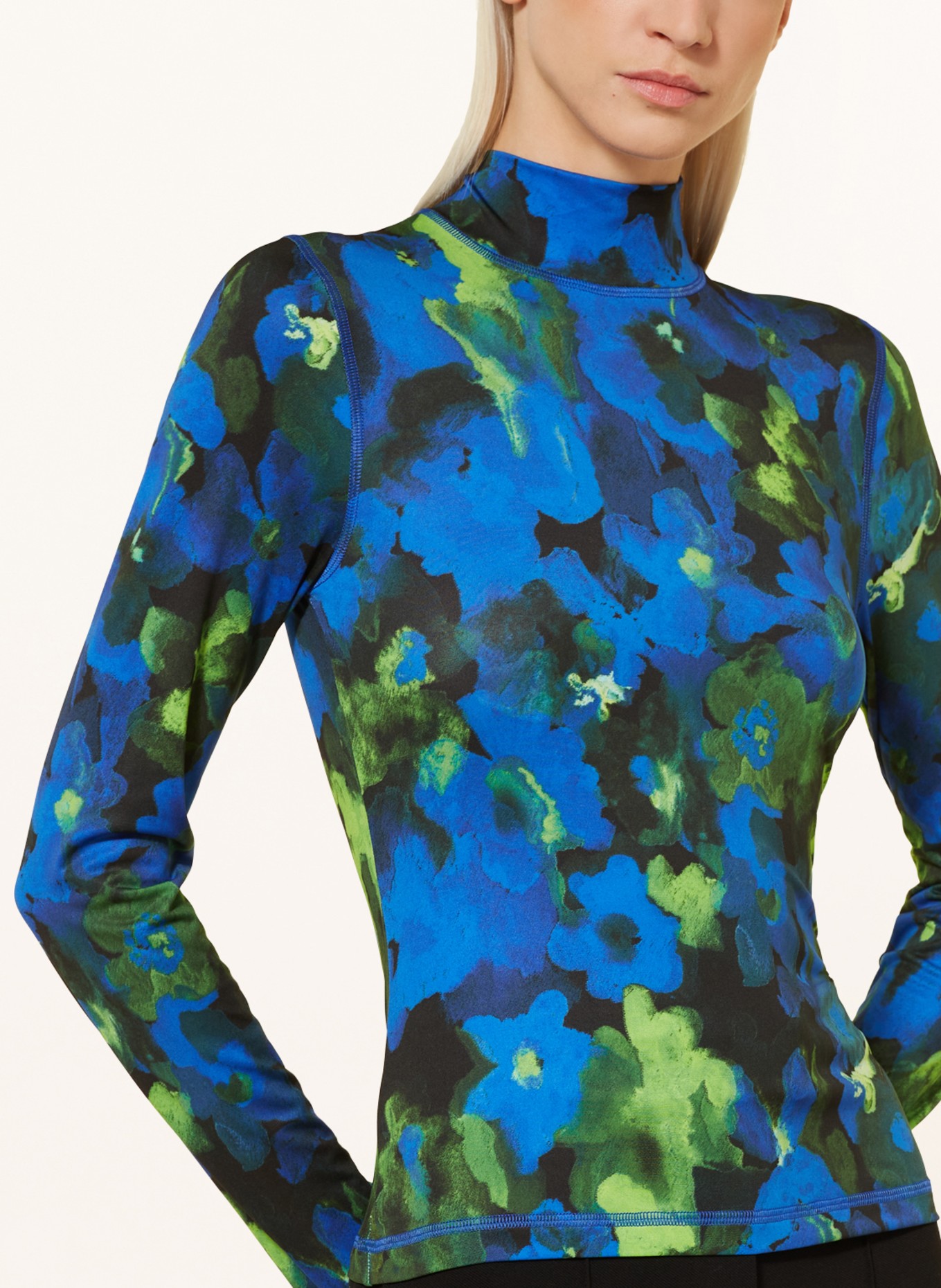 STINE GOYA Long sleeve shirt ESTELLE, Color: NEON GREEN/ BLUE/ OLIVE (Image 4)