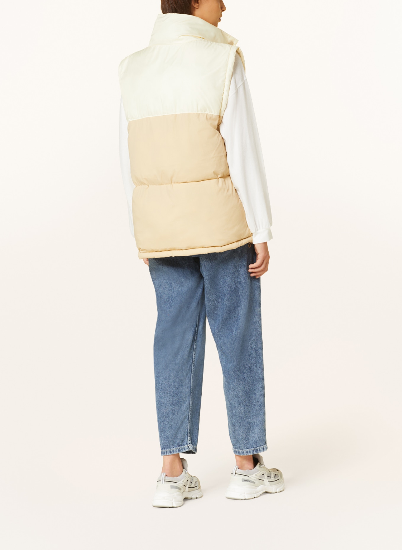 American Vintage Quilted vest ZOTCITY, Color: ECRU/ CREAM (Image 3)