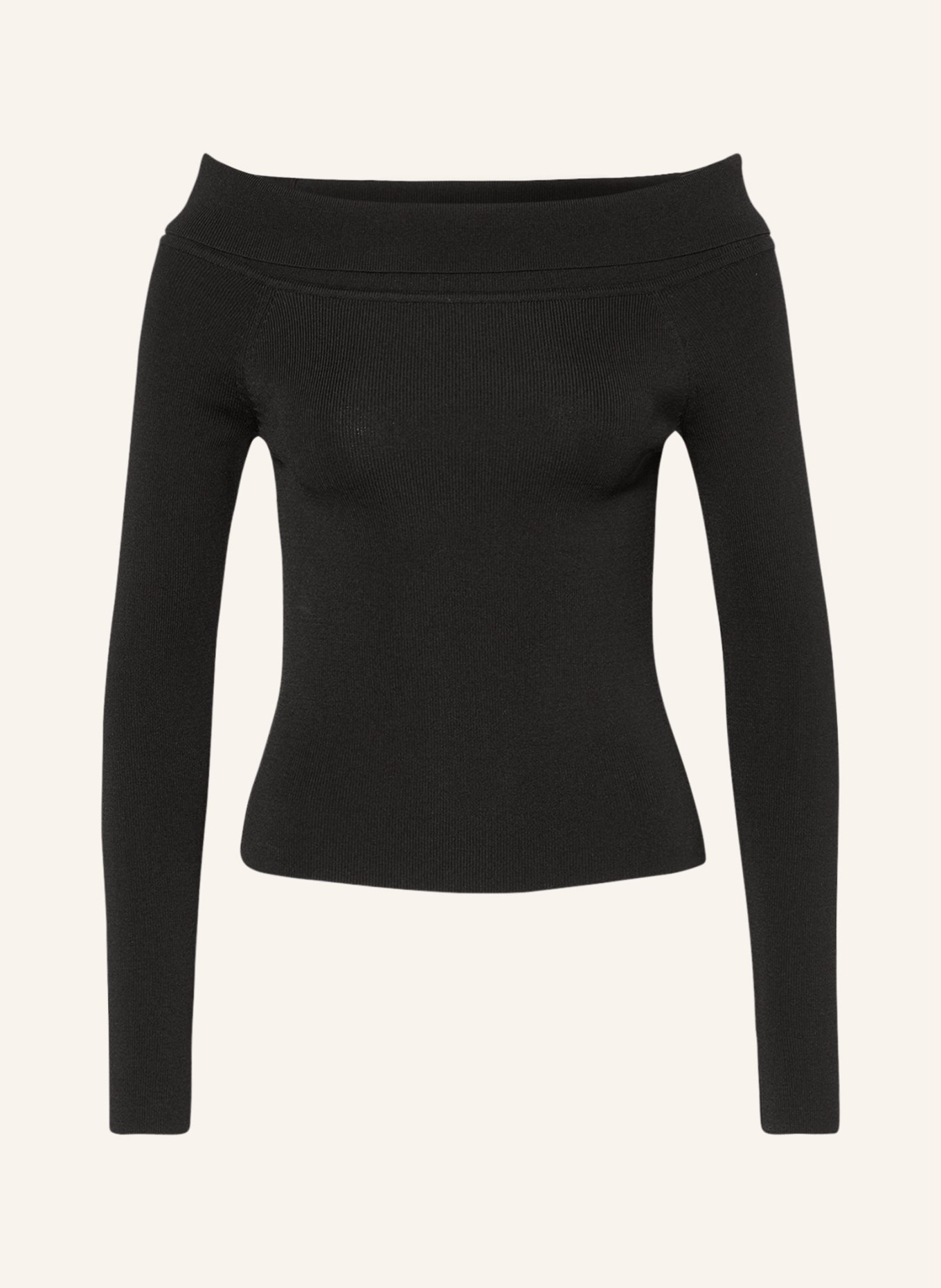 NEO NOIR One-shoulder sweater JESSY, Color: BLACK (Image 1)