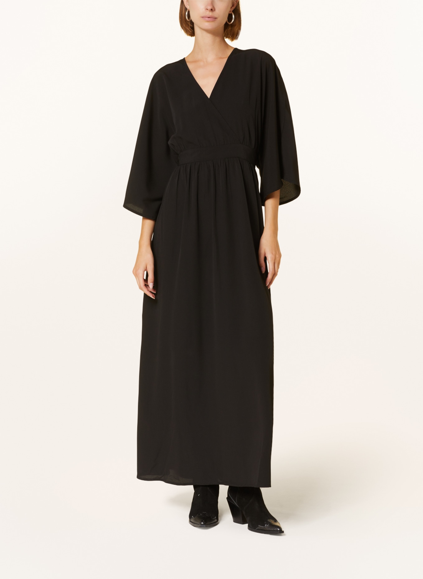 NEO NOIR Dress REVE with 3/4 sleeves, Color: BLACK (Image 2)