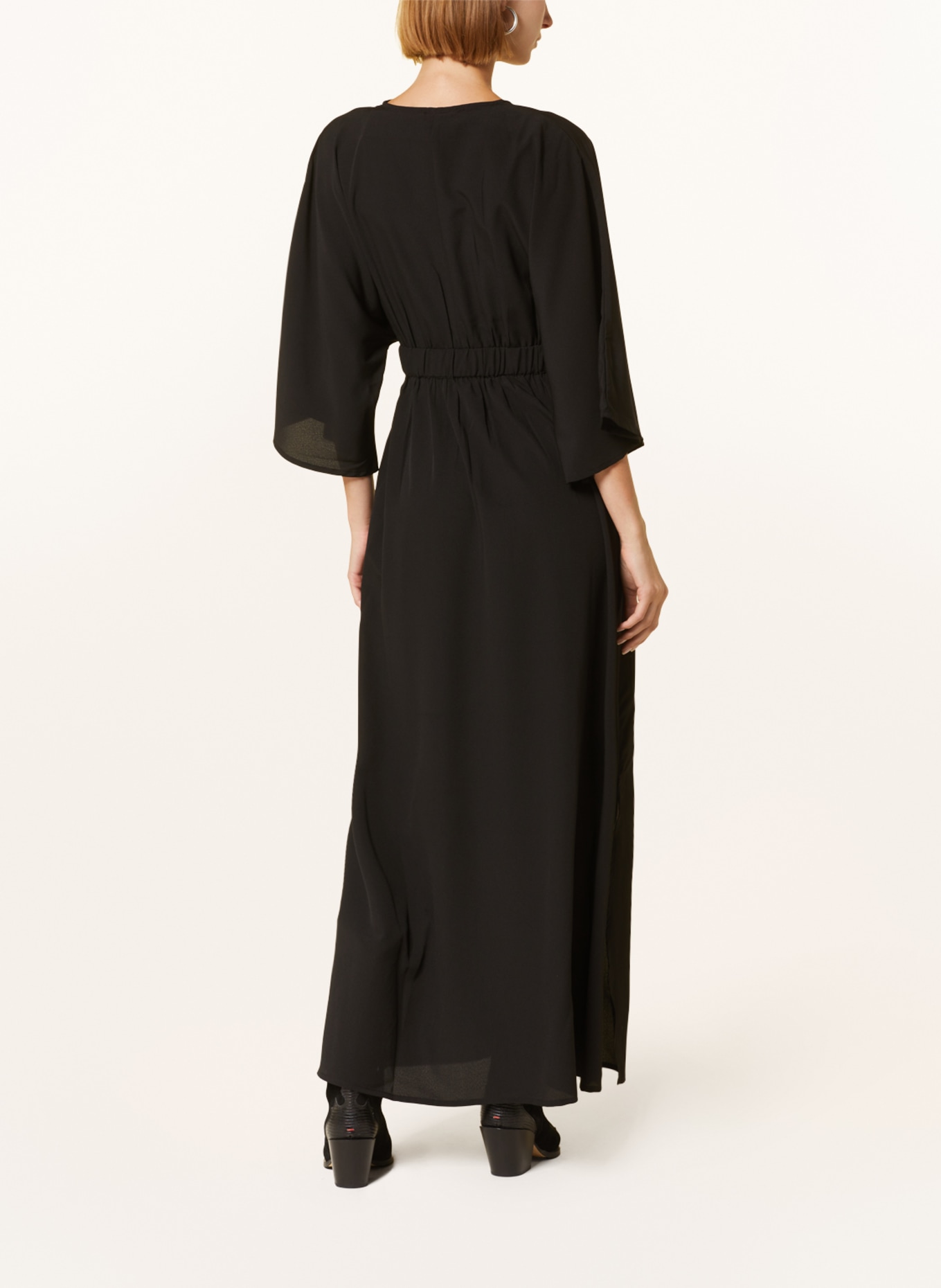 NEO NOIR Dress REVE with 3/4 sleeves, Color: BLACK (Image 3)