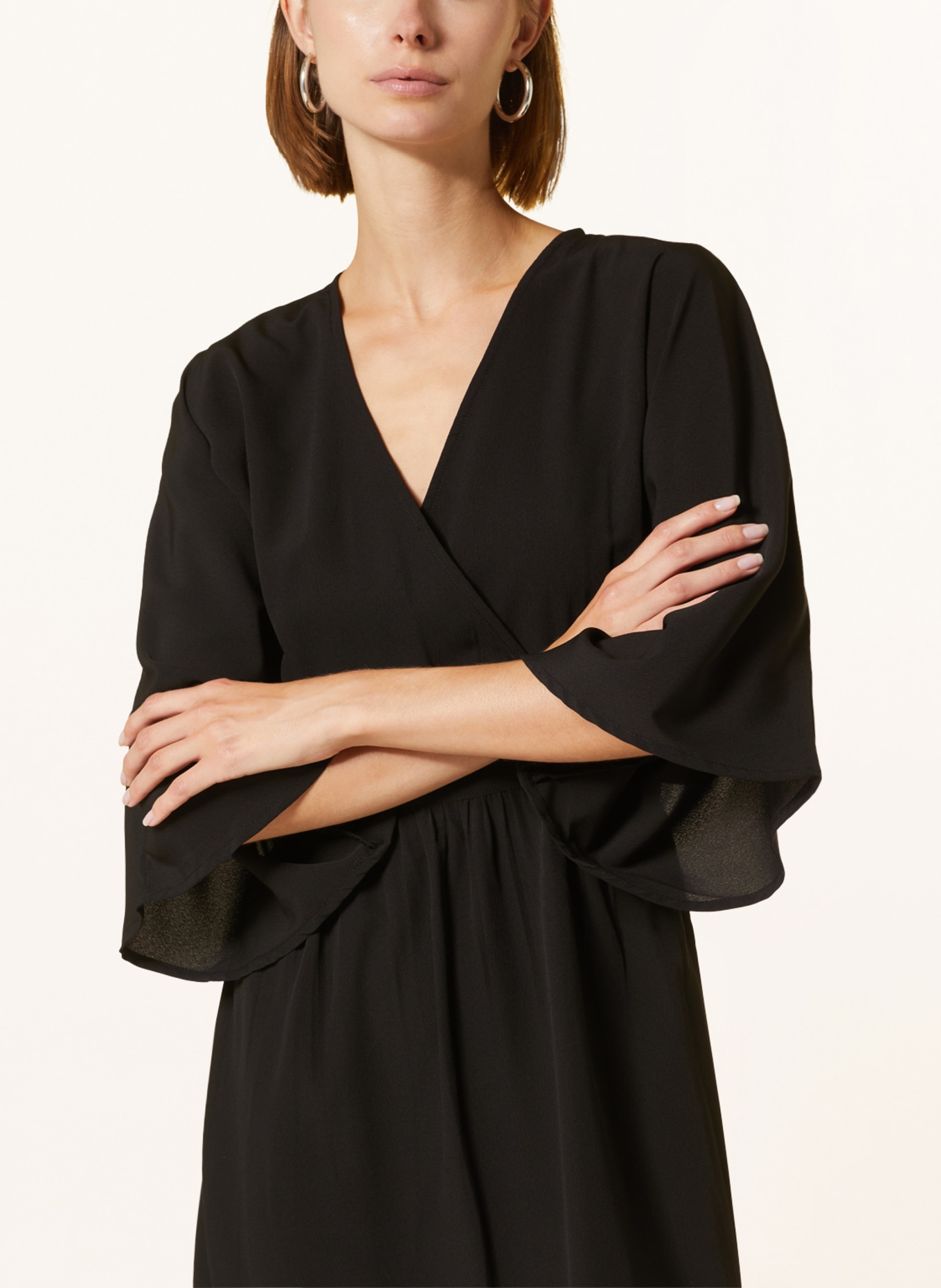 NEO NOIR Dress REVE with 3/4 sleeves, Color: BLACK (Image 4)