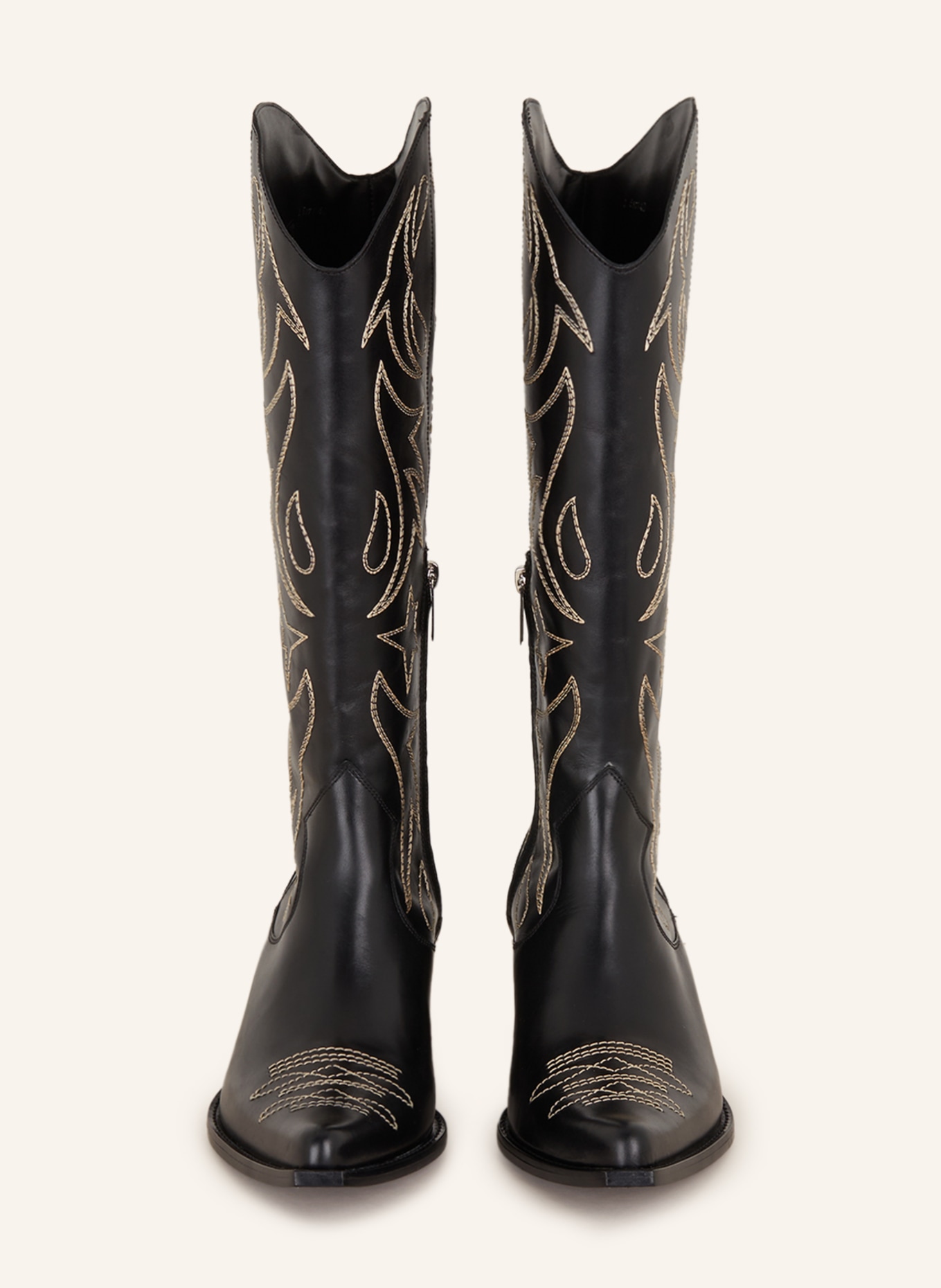 FREE LANCE Cowboy Boots RUBY 50, Color: BLACK/ CREAM (Image 3)