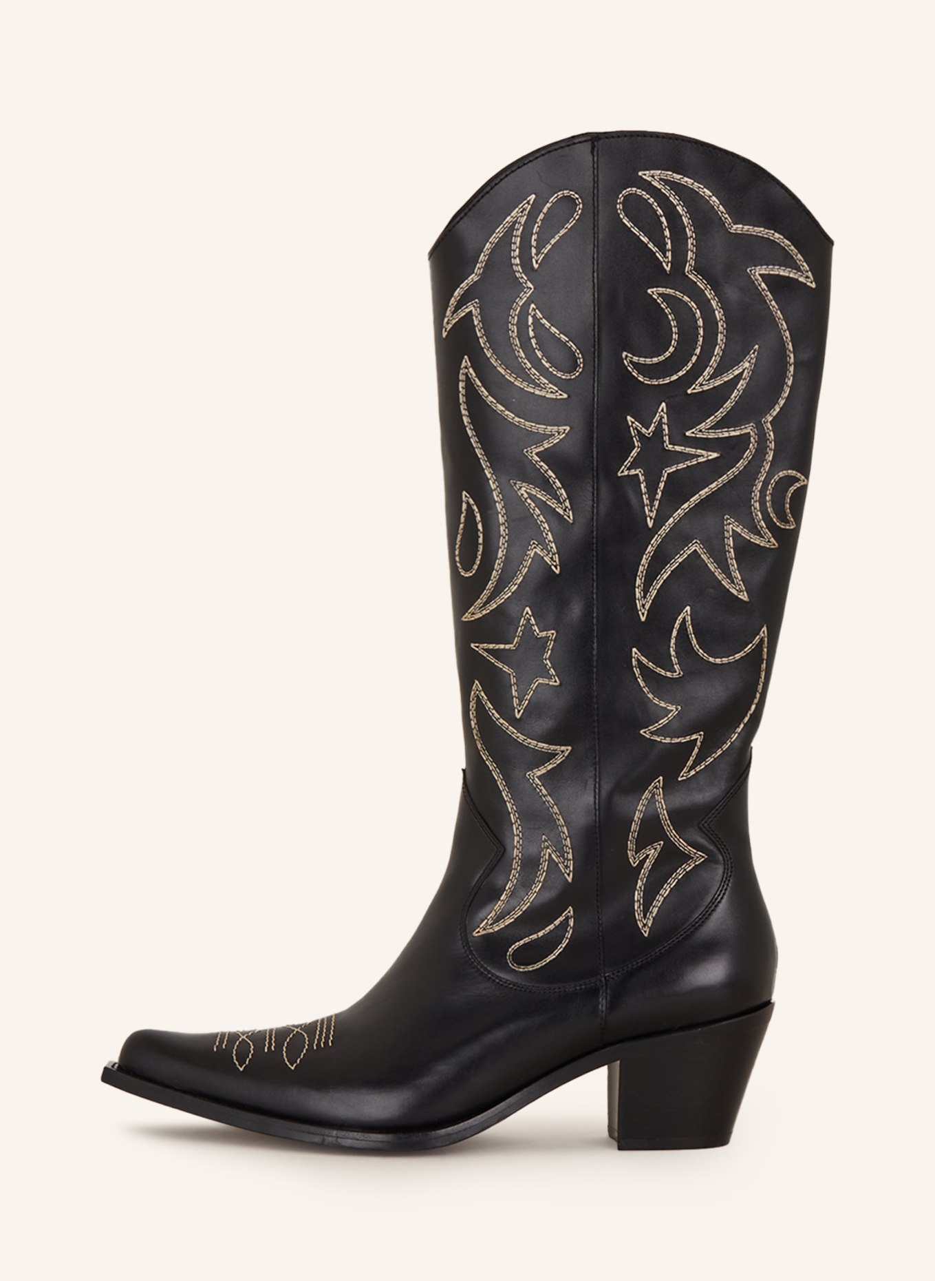 FREE LANCE Cowboy Boots RUBY 50, Color: BLACK/ CREAM (Image 4)