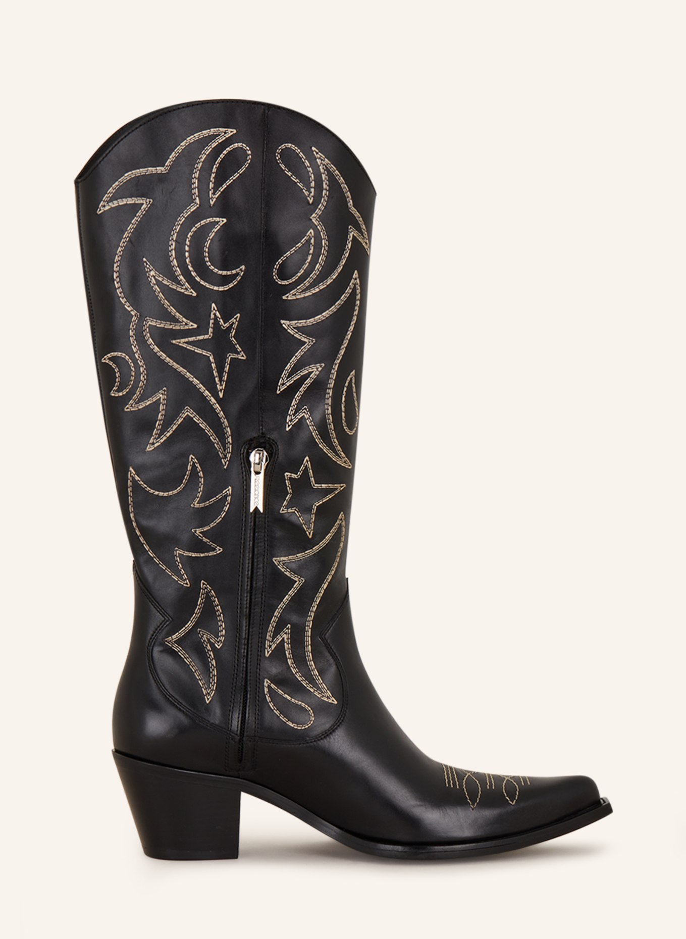 FREE LANCE Cowboy Boots RUBY 50, Color: BLACK/ CREAM (Image 5)