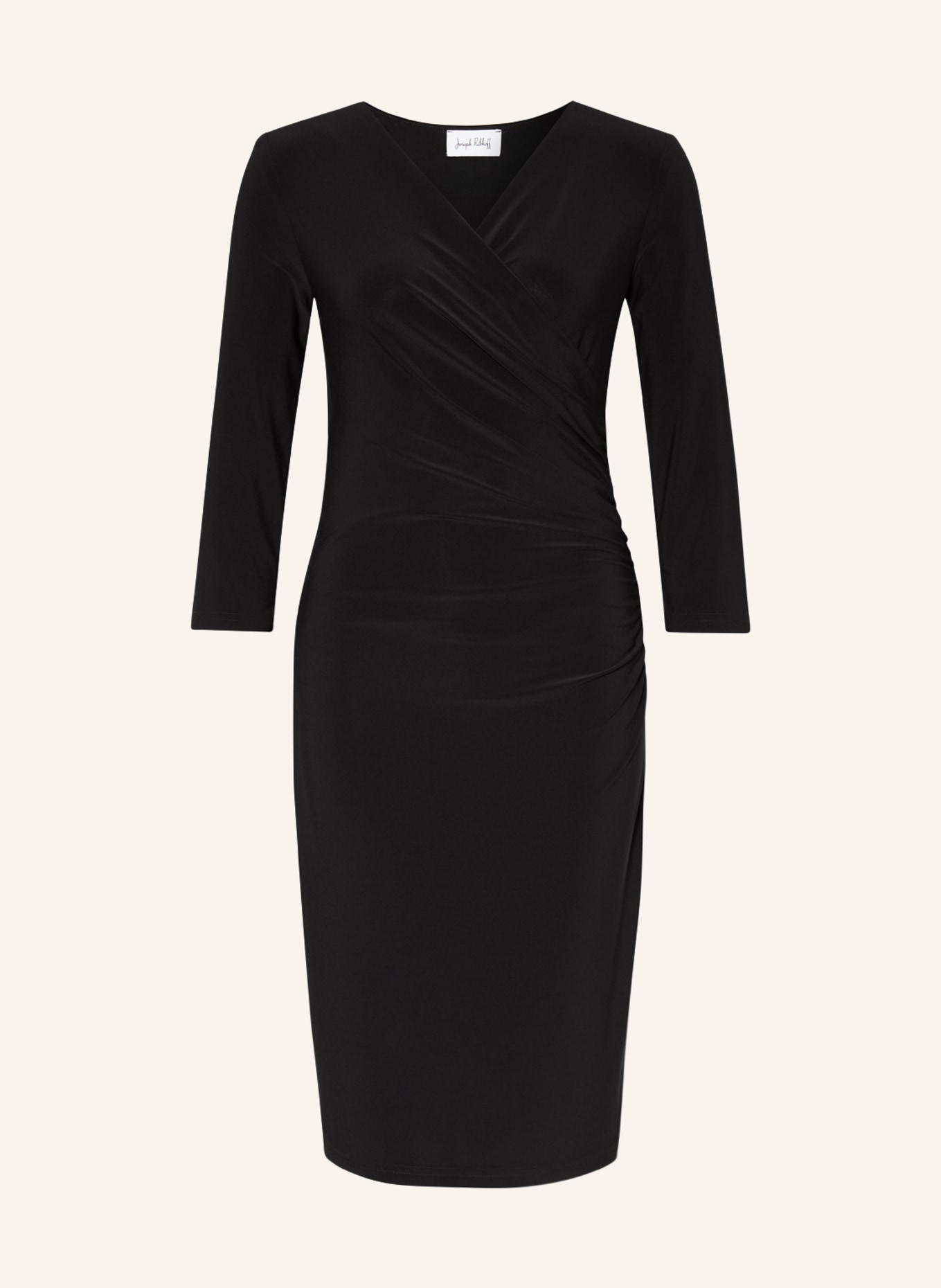 Joseph Ribkoff Sheath dress with 3/4 sleeves, Color: BLACK (Image 1)