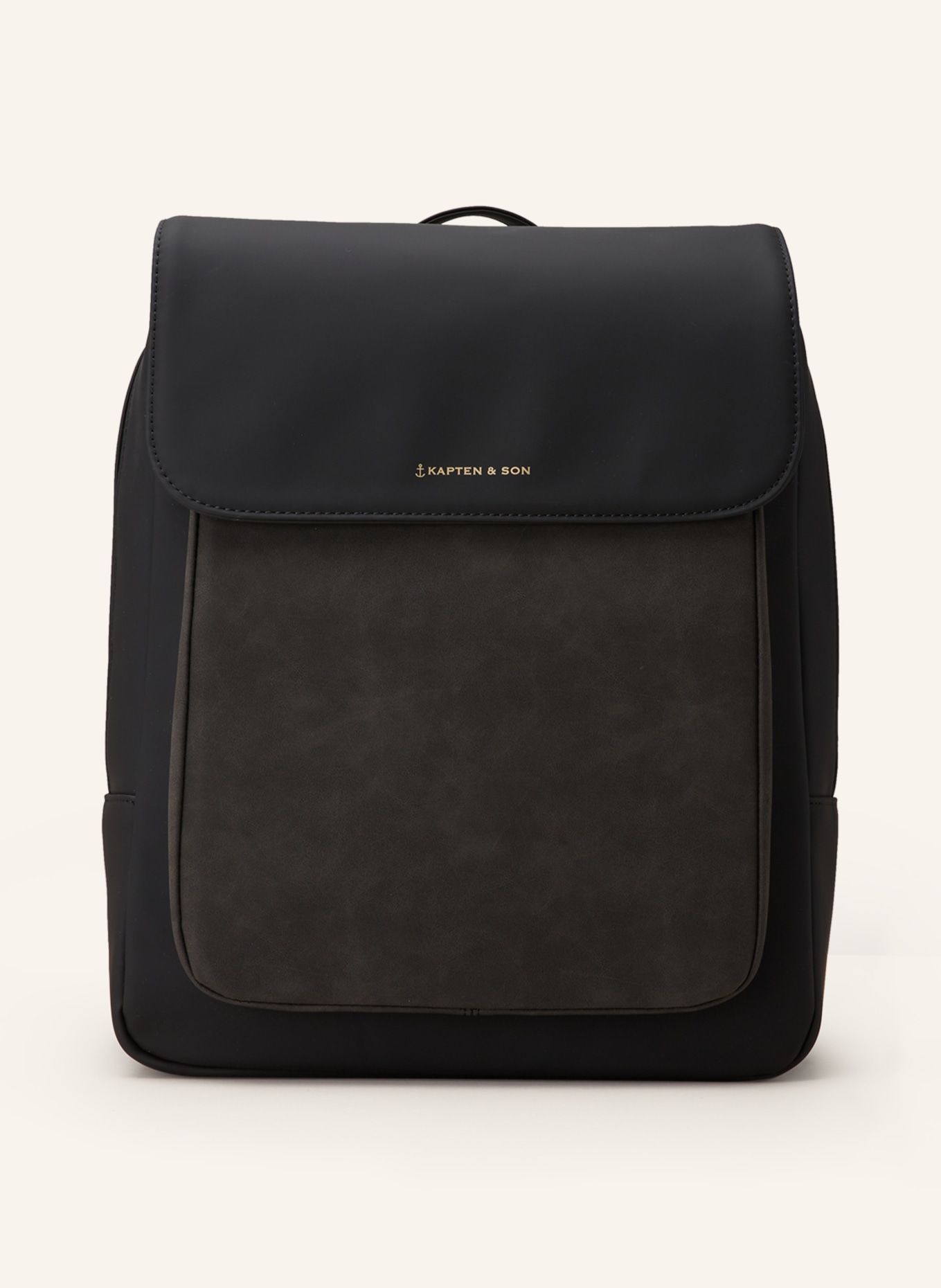 KAPTEN & SON Backpack TROMSO 9 l with laptop compartment, Color: BLACK/ DARK GRAY (Image 1)