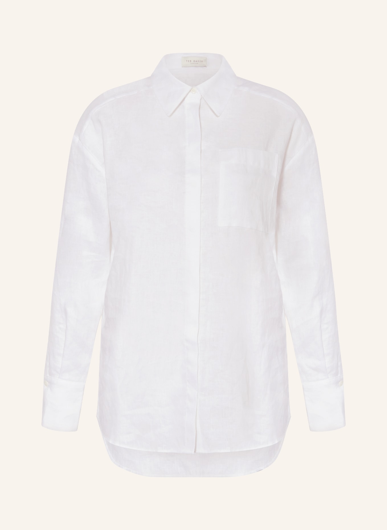TED BAKER Hemdbluse DORAHH aus Leinen, Farbe: WHITE WHITE (Bild 1)