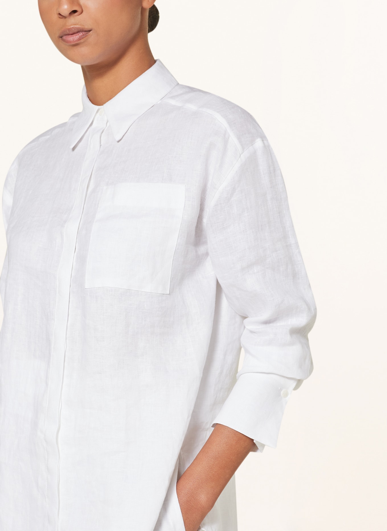 TED BAKER Hemdbluse DORAHH aus Leinen, Farbe: WHITE WHITE (Bild 4)