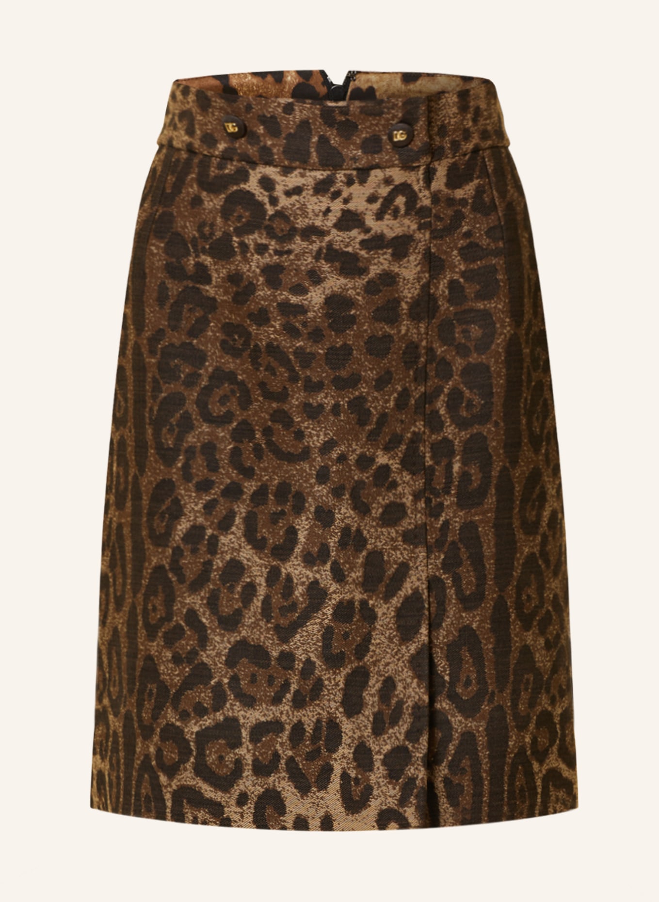 DOLCE & GABBANA Jacquard skirt, Color: BROWN/ DARK BROWN/ LIGHT BROWN (Image 1)
