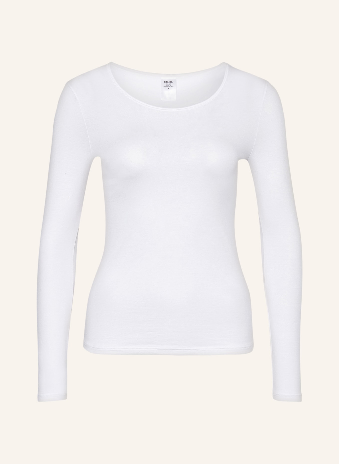 CALIDA Long sleeve shirt NATURAL COMFORT, Color: WHITE (Image 1)