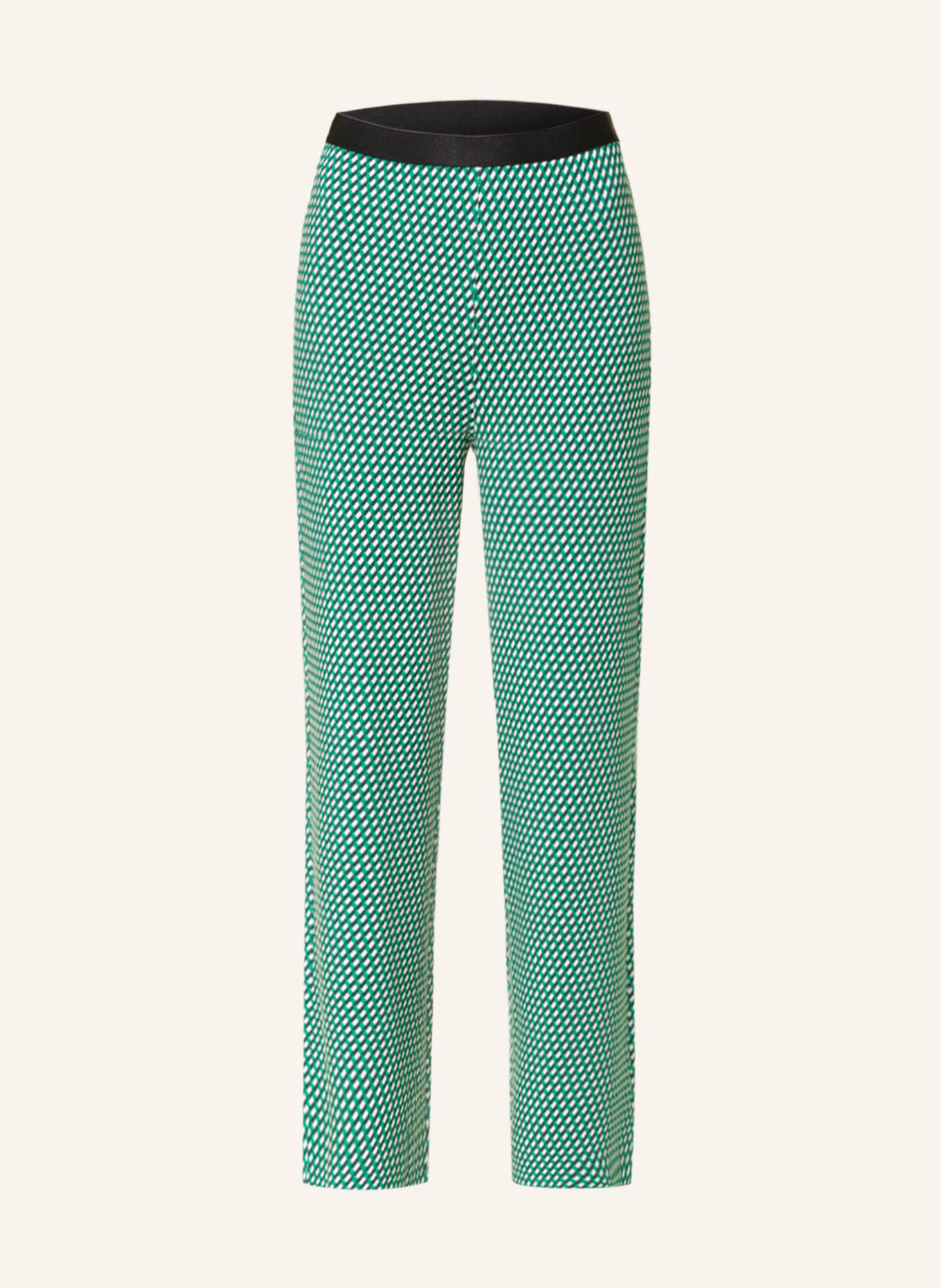 Marc O'Polo Jersey pants, Color: GREEN/ WHITE (Image 1)