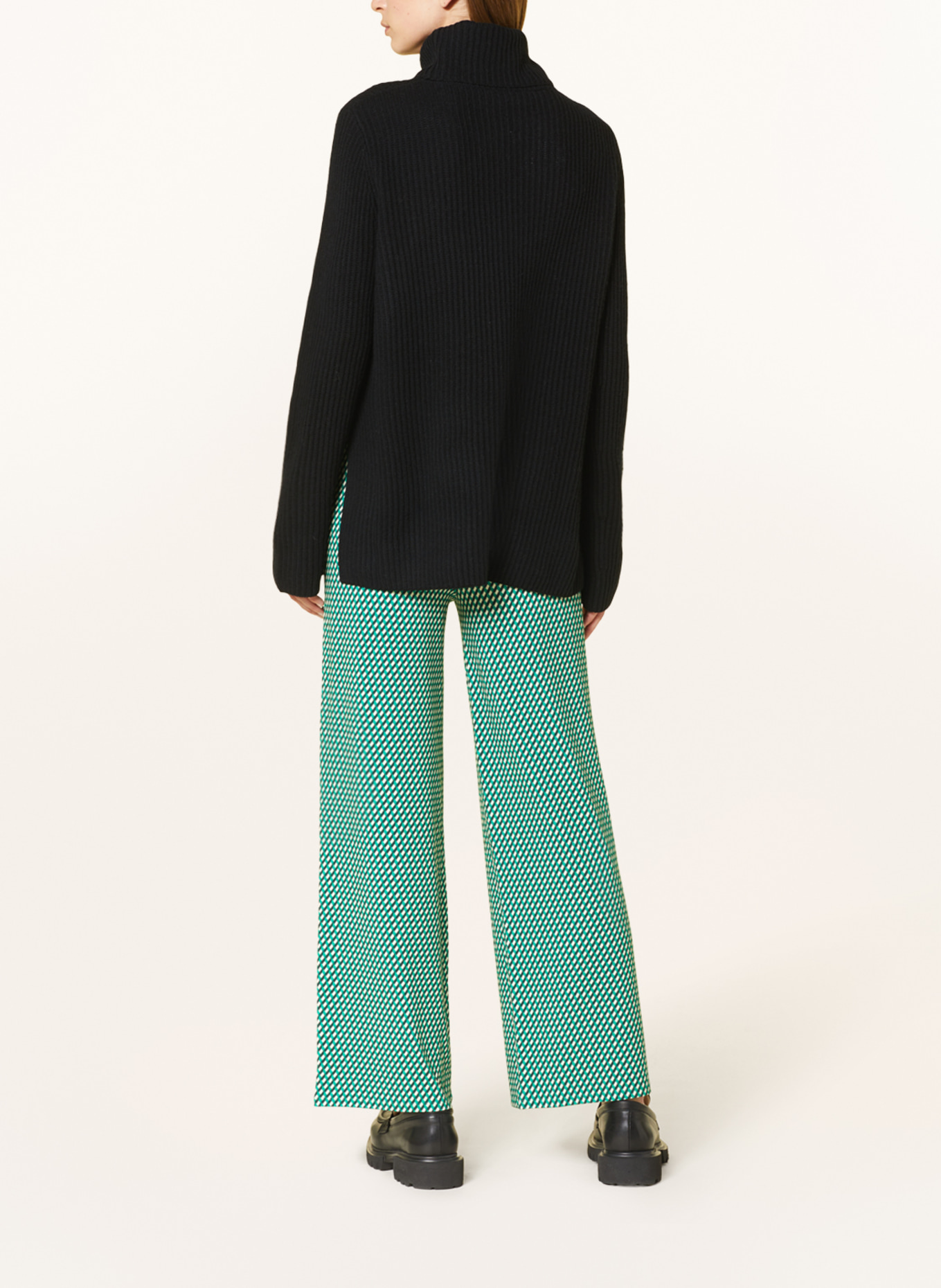 Marc O'Polo Jersey pants, Color: GREEN/ WHITE (Image 3)