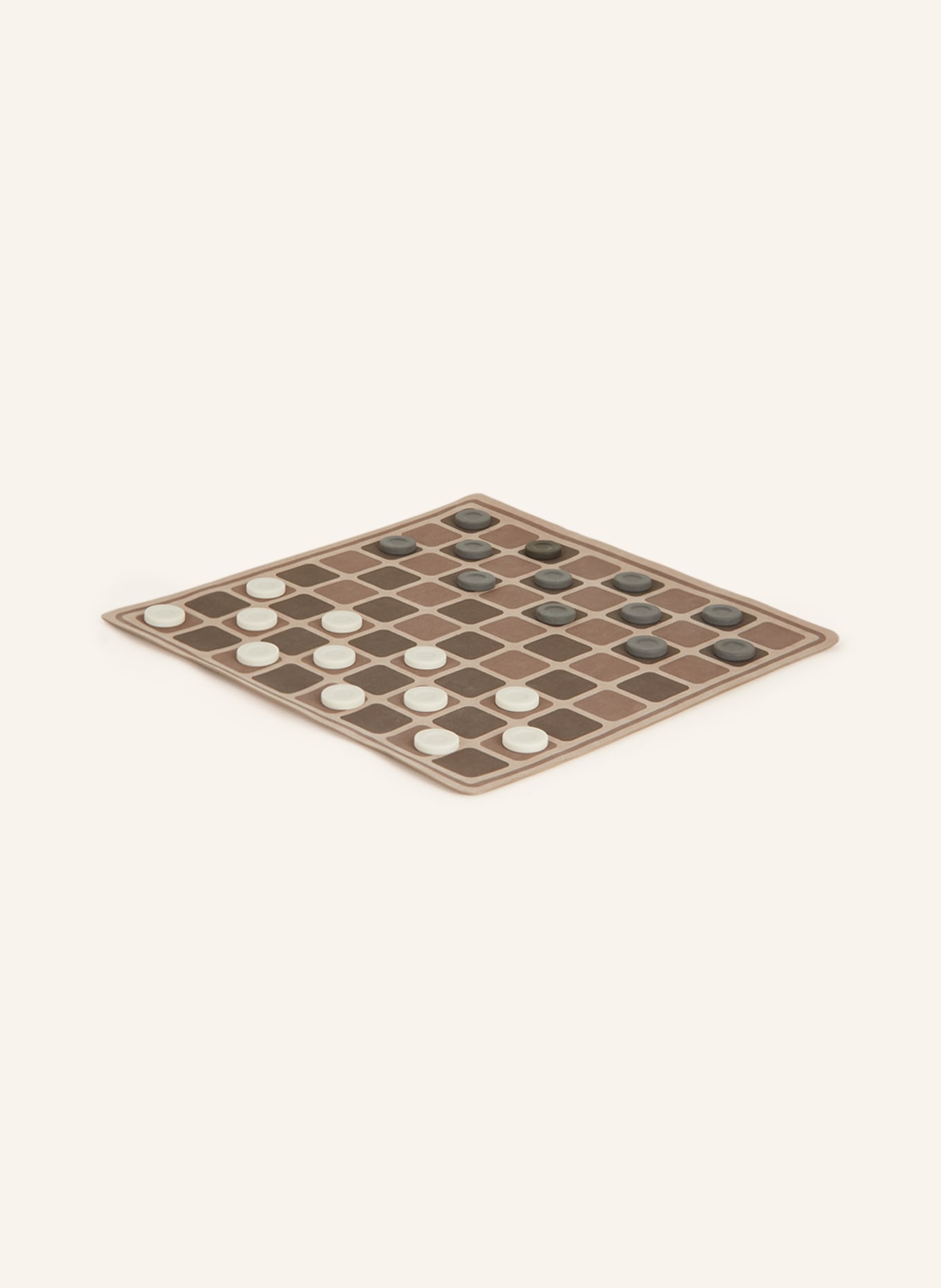 BRUNELLO CUCINELLI Checkers game set, Color: BROWN/ GRAY/ CREAM (Image 2)