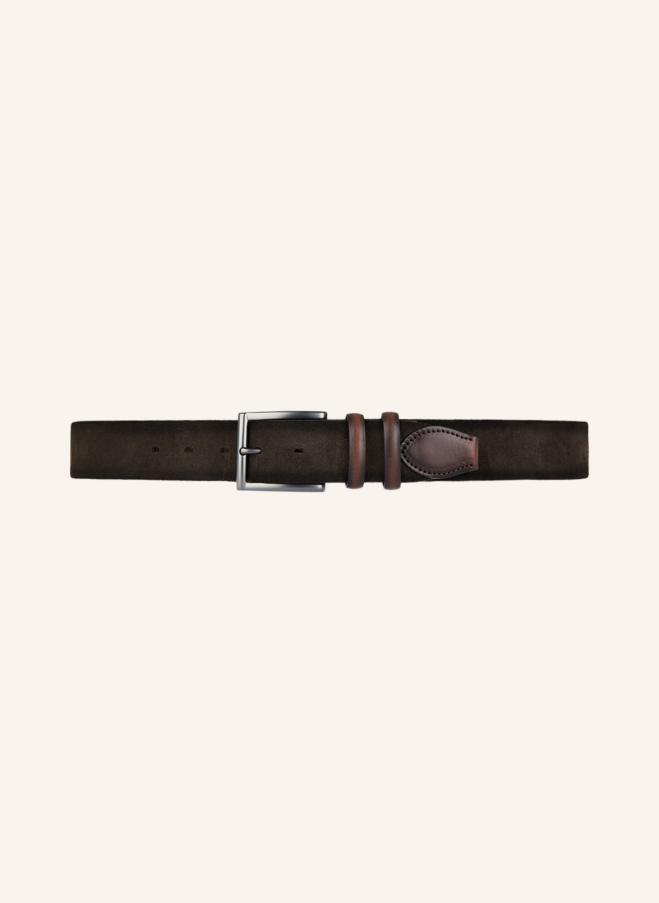 VENETA CINTURE Leather belt, Color: DARK BROWN (Image 2)