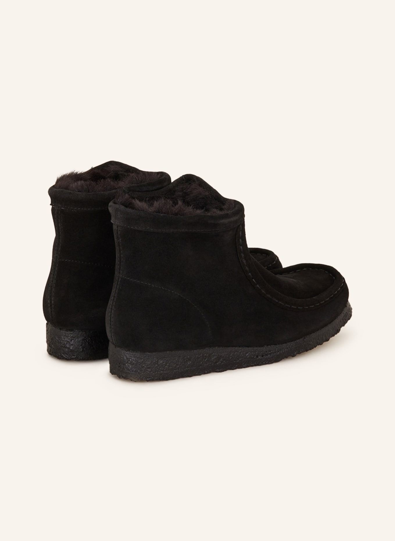 Clarks ORIGINALS Boots with faux fur in black