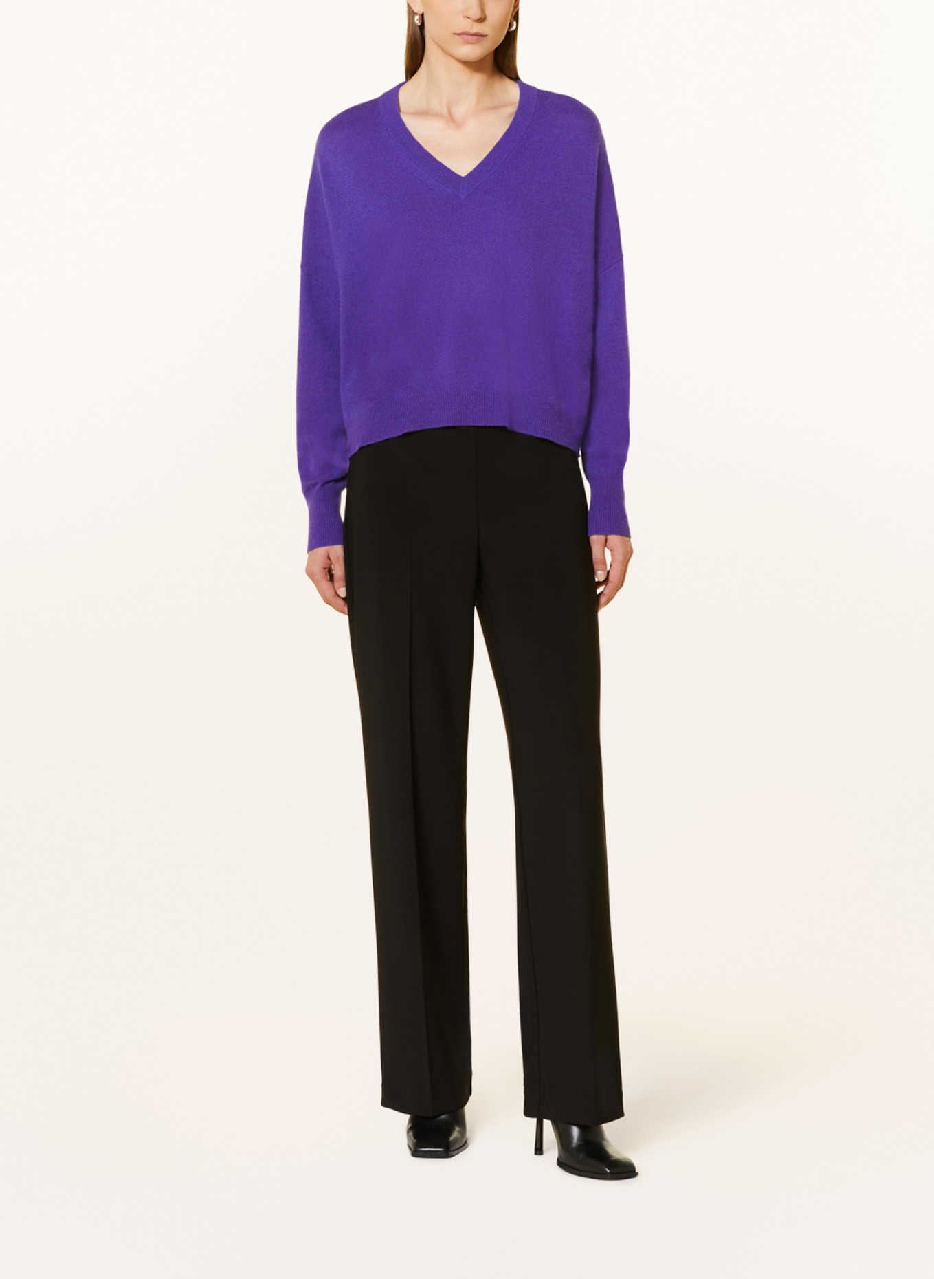 360CASHMERE Cashmere sweater CAMILLE, Color: PURPLE (Image 2)