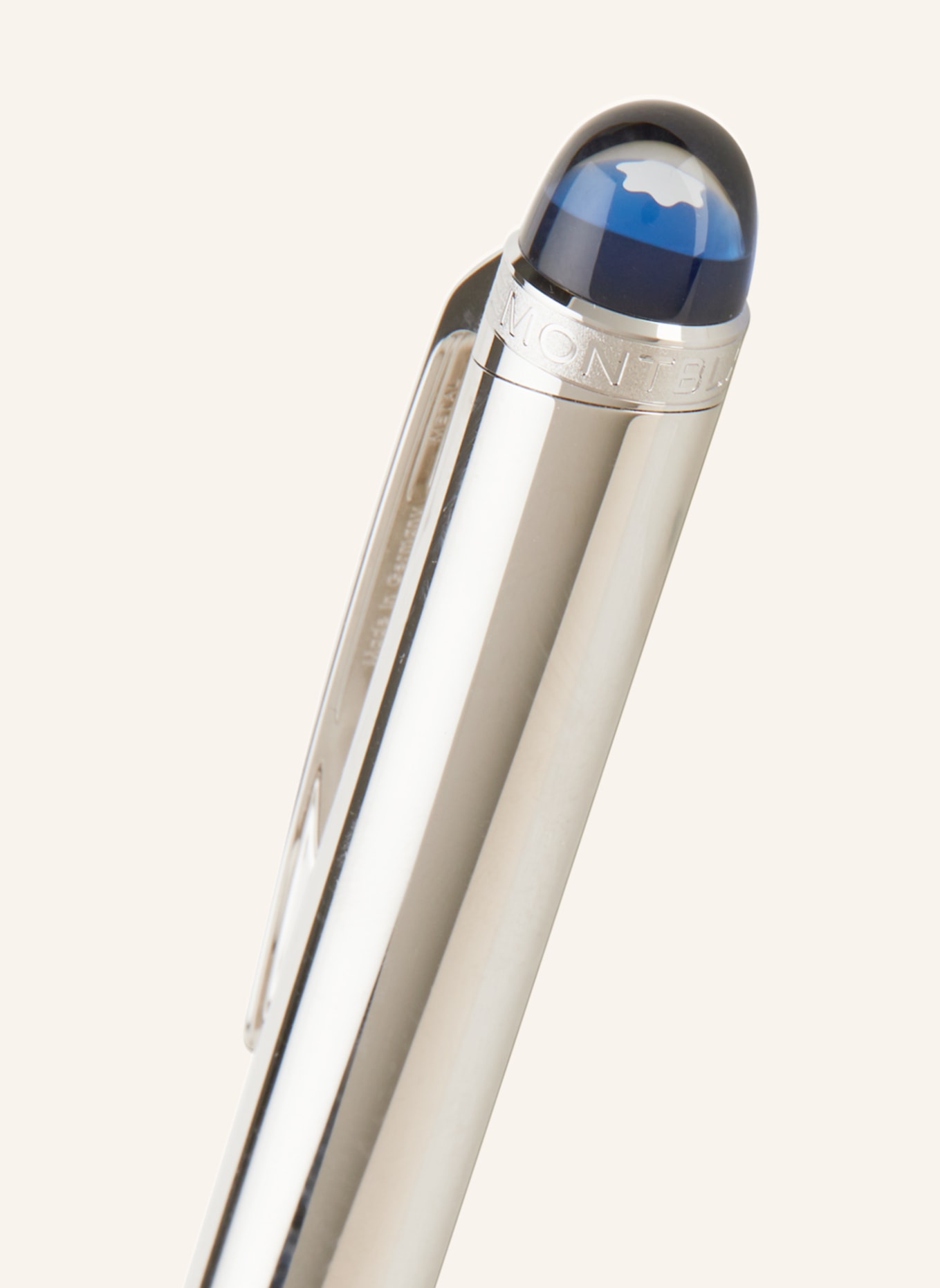 MONTBLANC Twist ballpoint pen STARWALKER, Color: SILVER/ DARK BLUE (Image 2)