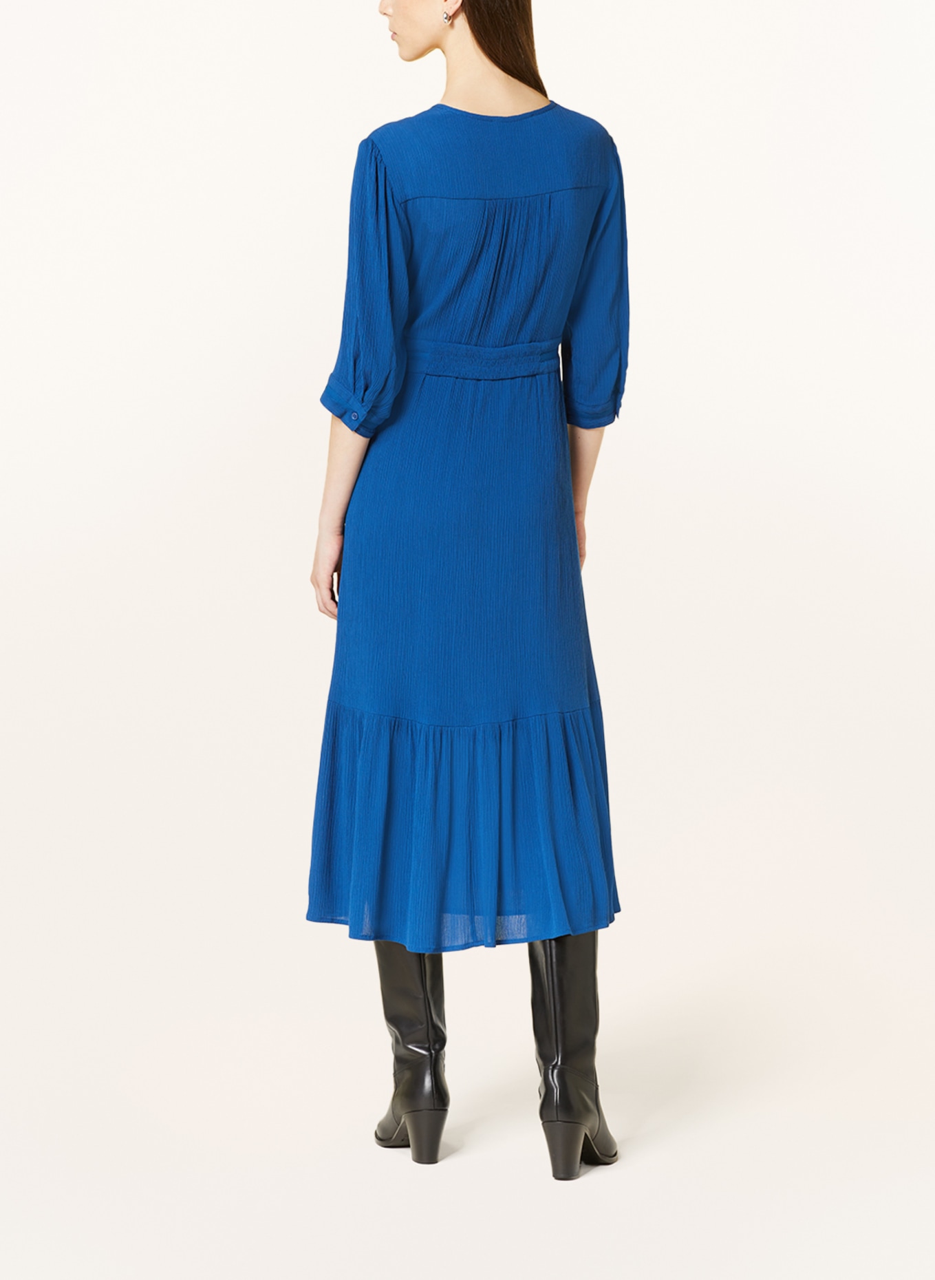ba&sh Kleid SATURNE mit 3/4-Arm, Farbe: BLAU (Bild 3)