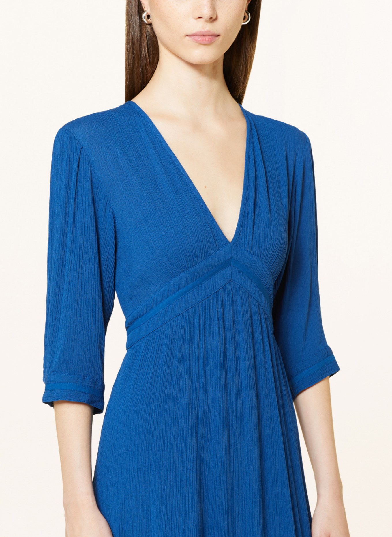 ba&sh Kleid SATURNE mit 3/4-Arm, Farbe: BLAU (Bild 4)