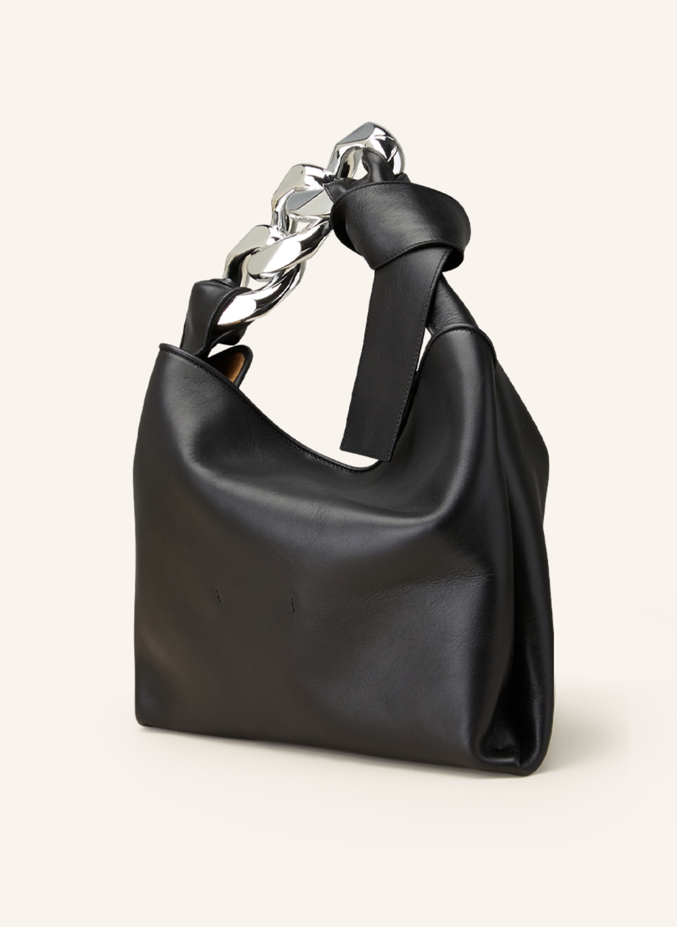 JW ANDERSON Hobo bag SMALL CHAIN, Color: BLACK/ SILVER (Image 2)