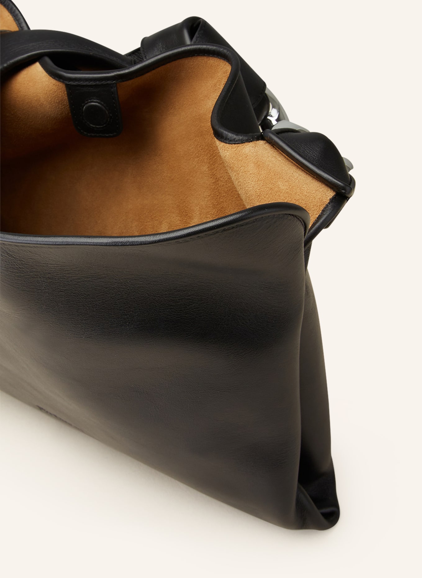 JW ANDERSON Hobo bag SMALL CHAIN, Color: BLACK/ SILVER (Image 3)