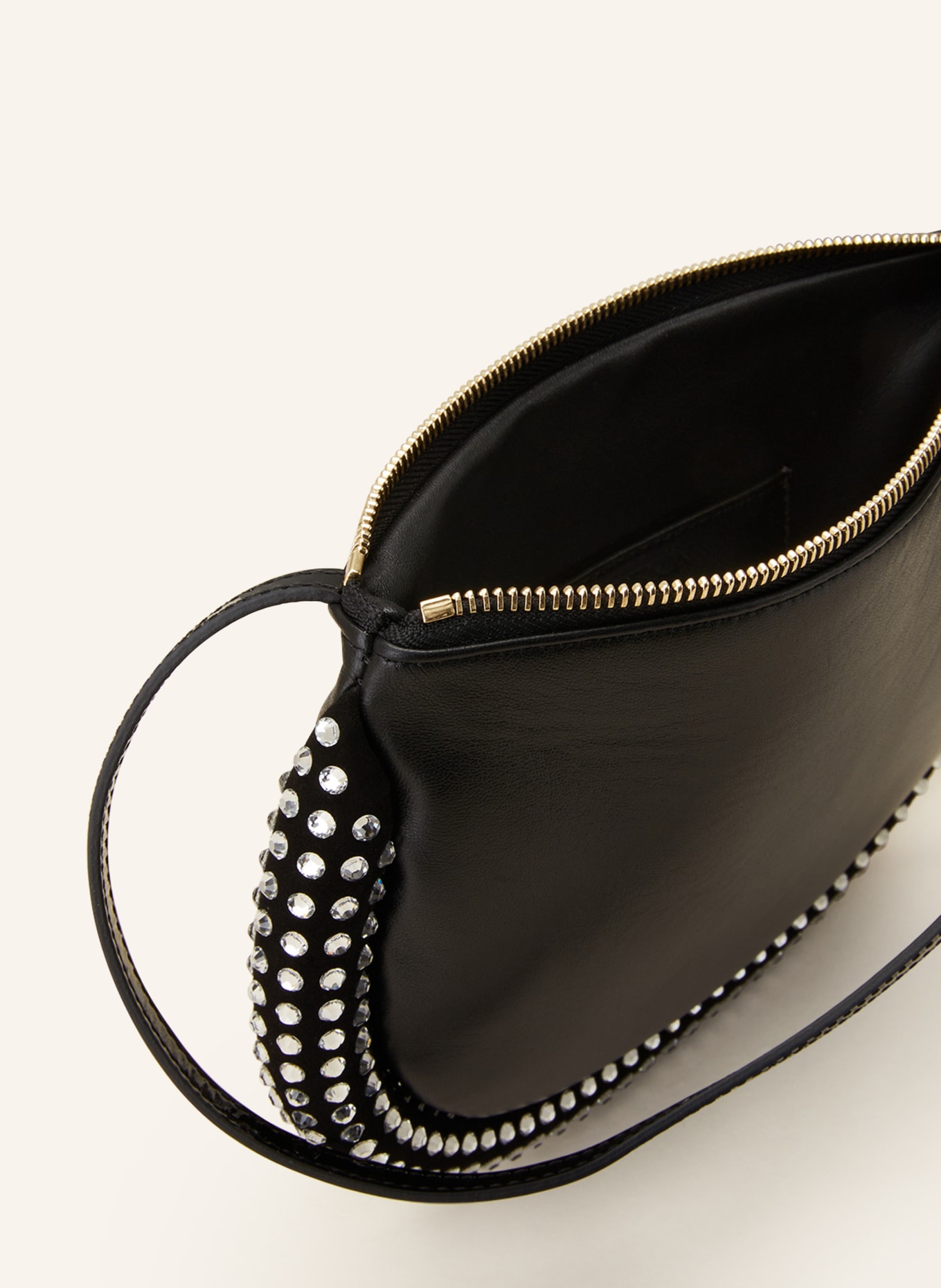 JW ANDERSON Handbag BUMPER with decorative gems, Color: BLACK/ SILVER (Image 3)