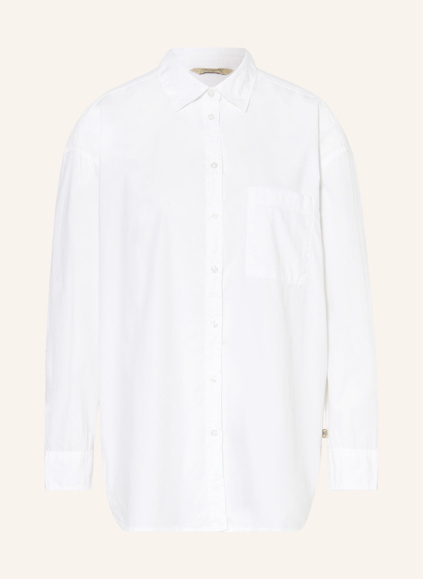 Herrlicher Oversized shirt blouse LELOU, Color: WHITE (Image 1)