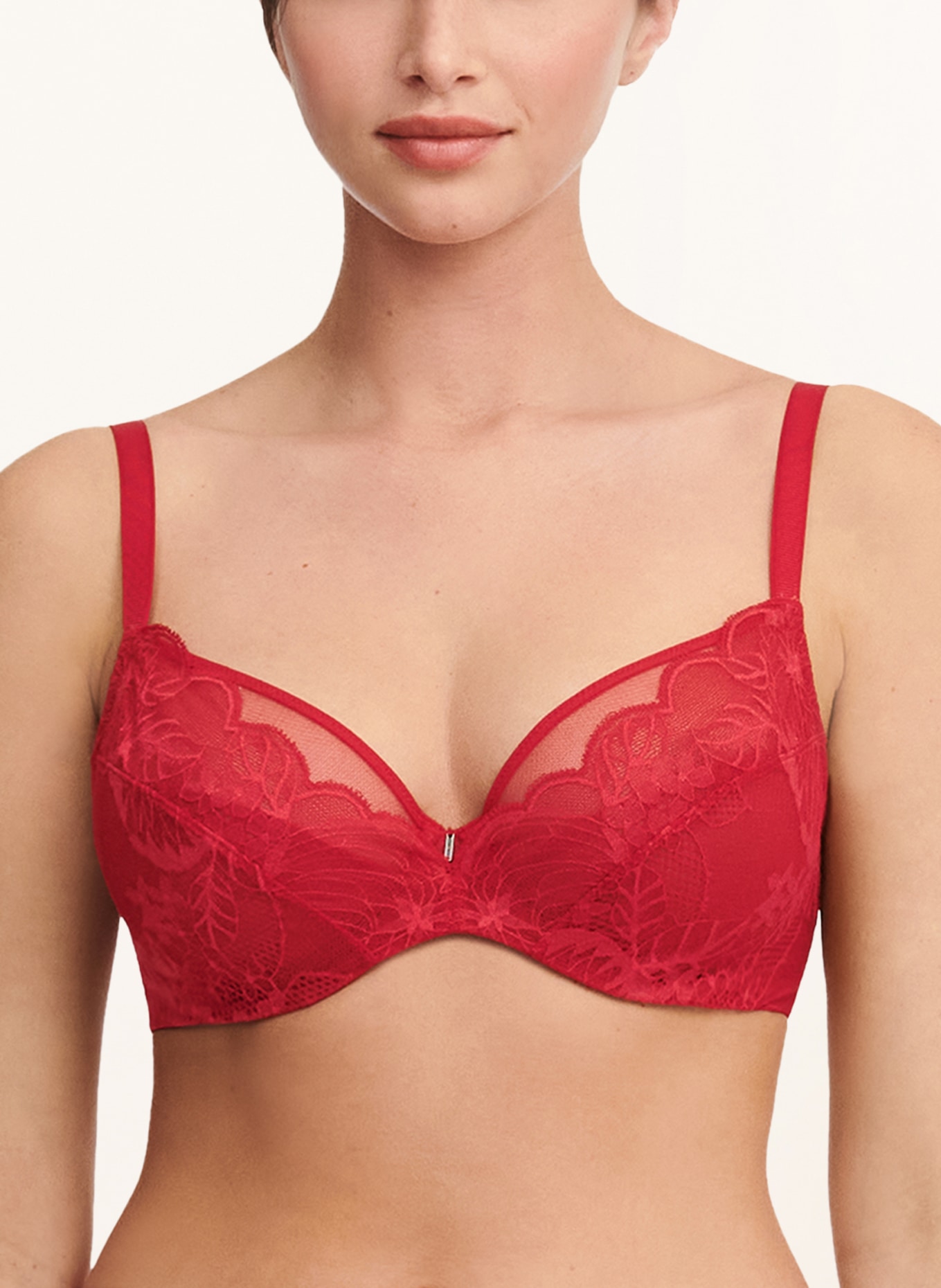 CHANTELLE Underwire bra MIDNIGHT FLOWERS, Color: RED (Image 5)