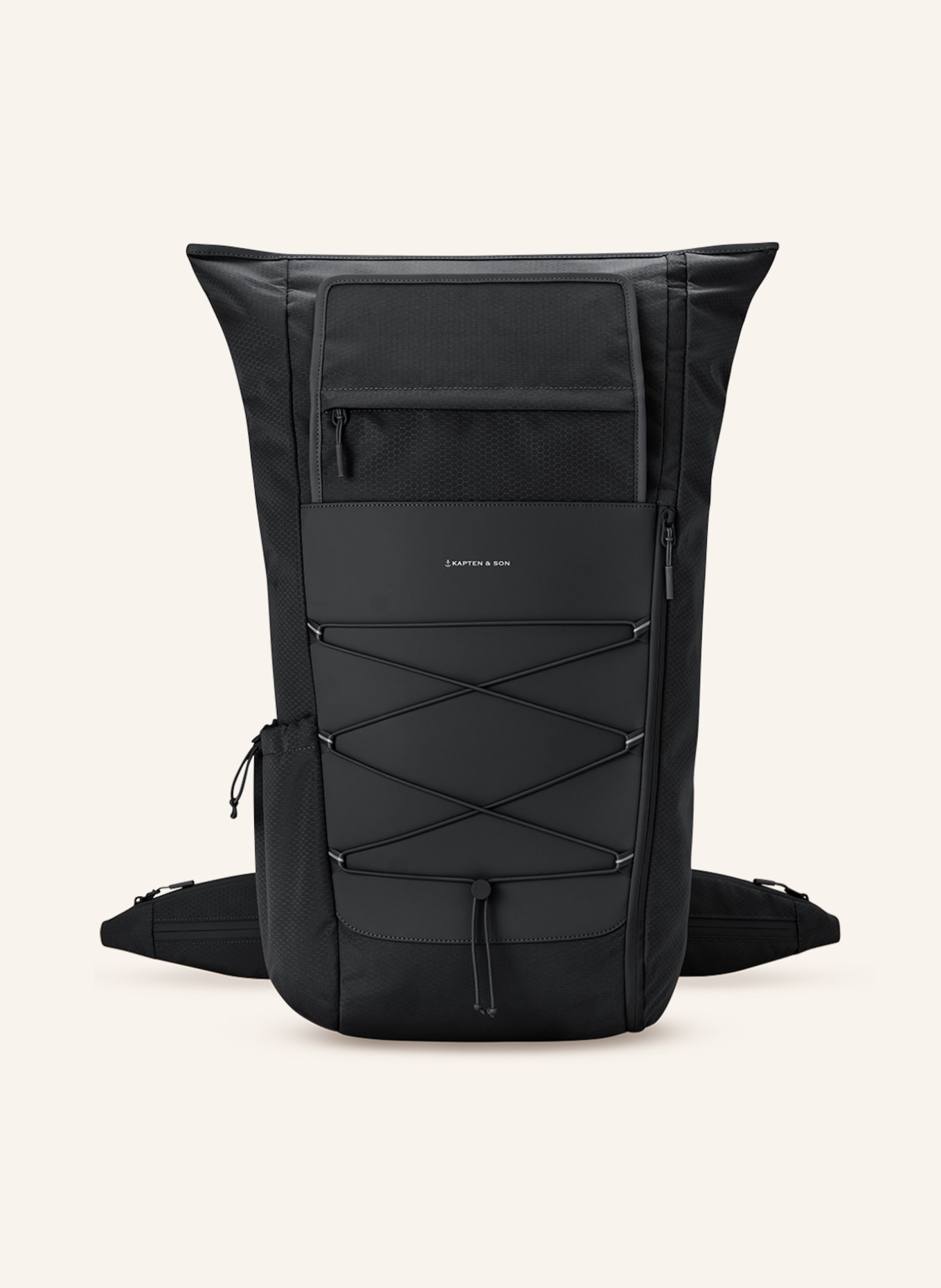 KAPTEN & SON Backpack BANFF 28 l with laptop compartment, Color: BLACK (Image 2)