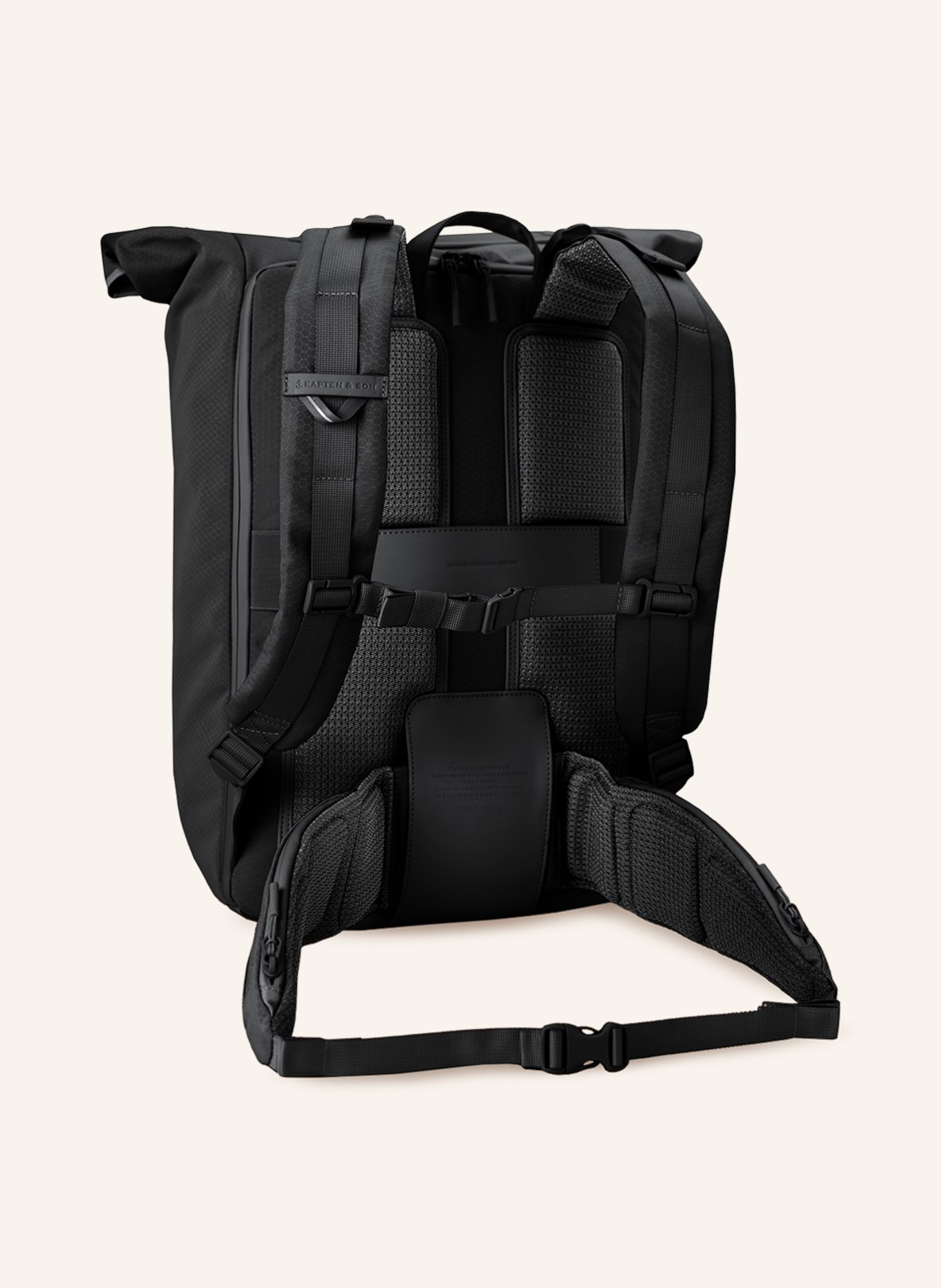 KAPTEN & SON Backpack BANFF 28 l with laptop compartment, Color: BLACK (Image 3)
