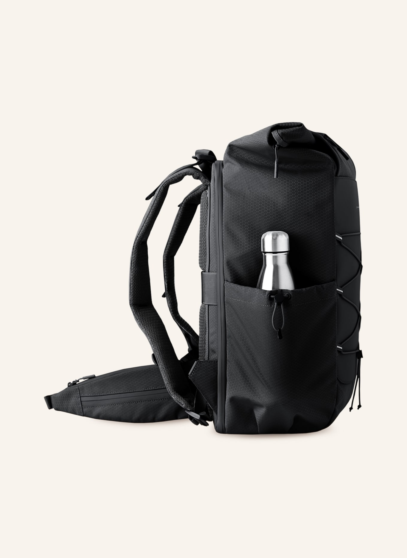 KAPTEN & SON Backpack BANFF 28 l with laptop compartment, Color: BLACK (Image 4)