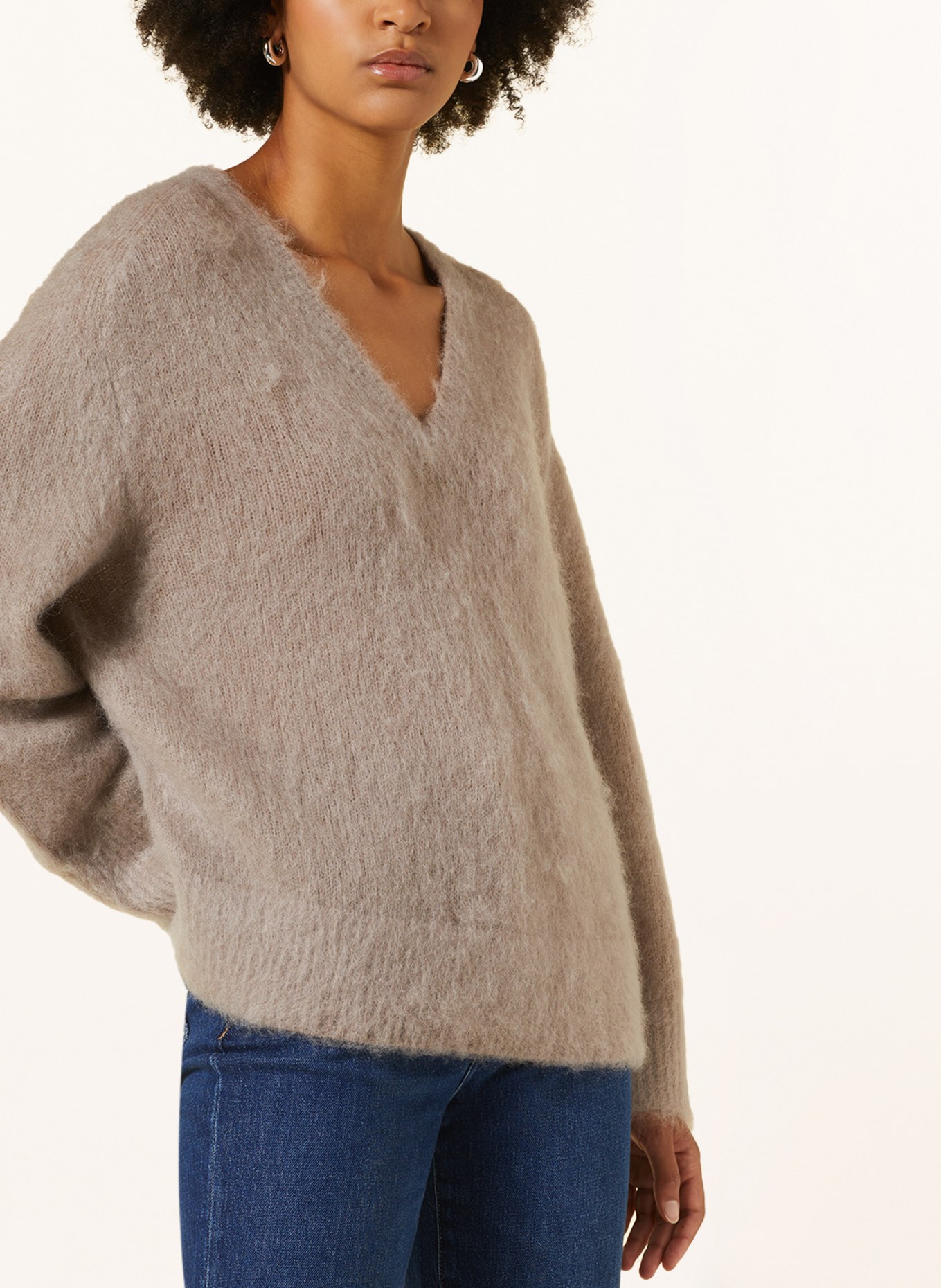 Marc O'Polo Sweater with mohair, Color: TAUPE (Image 4)