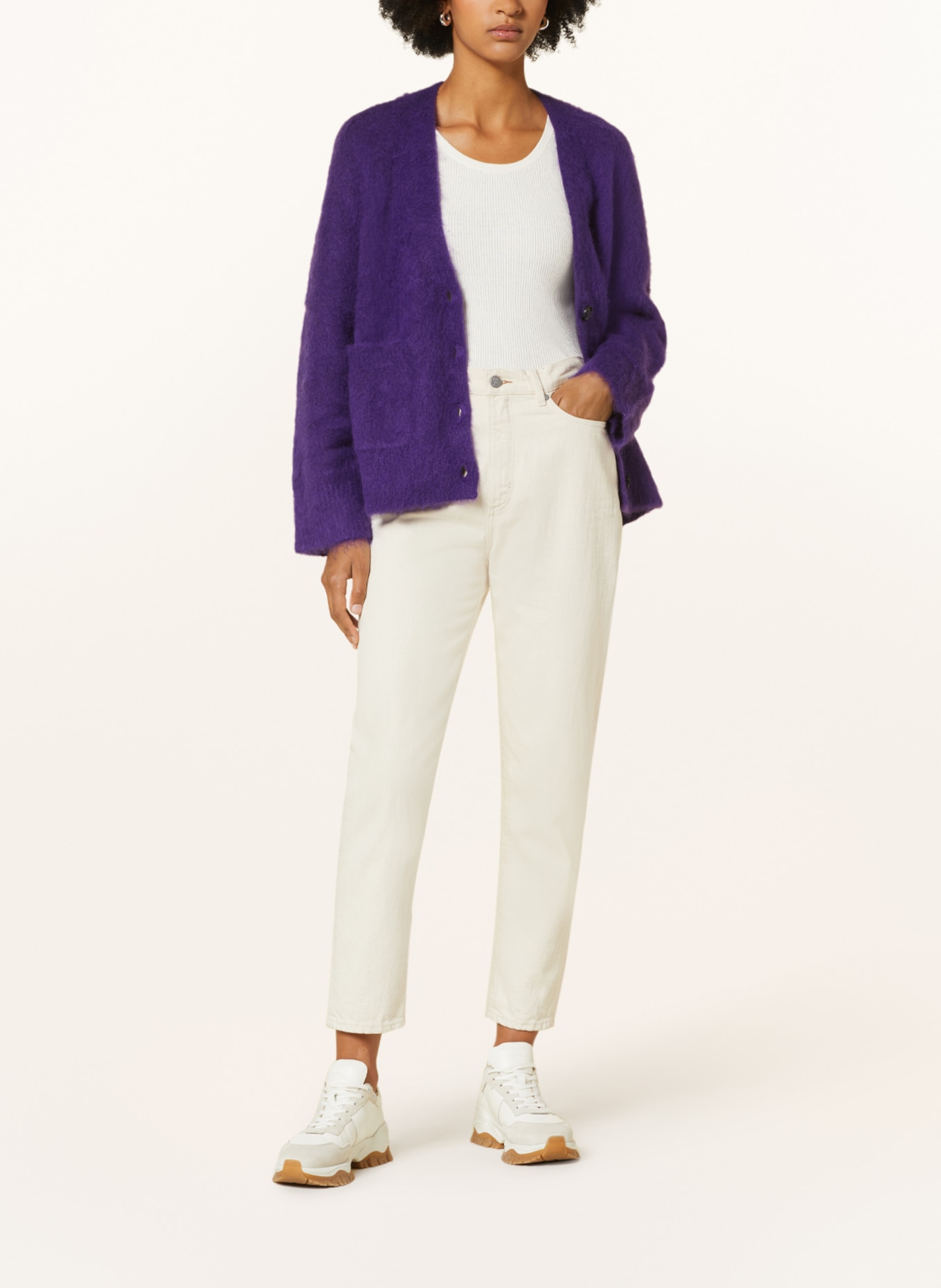 Marc O'Polo Cardigan with mohair, Color: PURPLE (Image 2)