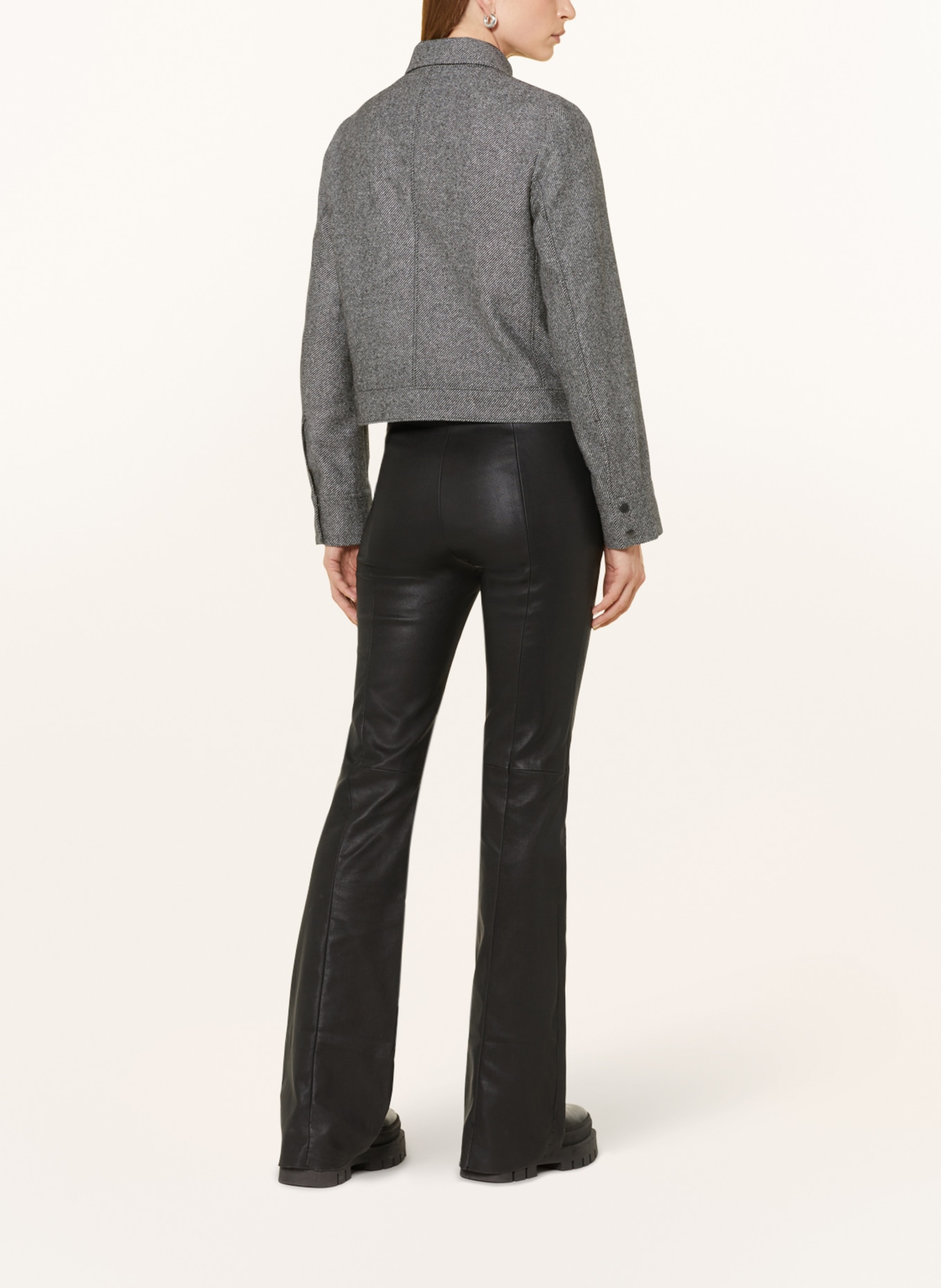 Marc O'Polo Boxy jacket in tweed, Color: BLACK/ WHITE (Image 3)