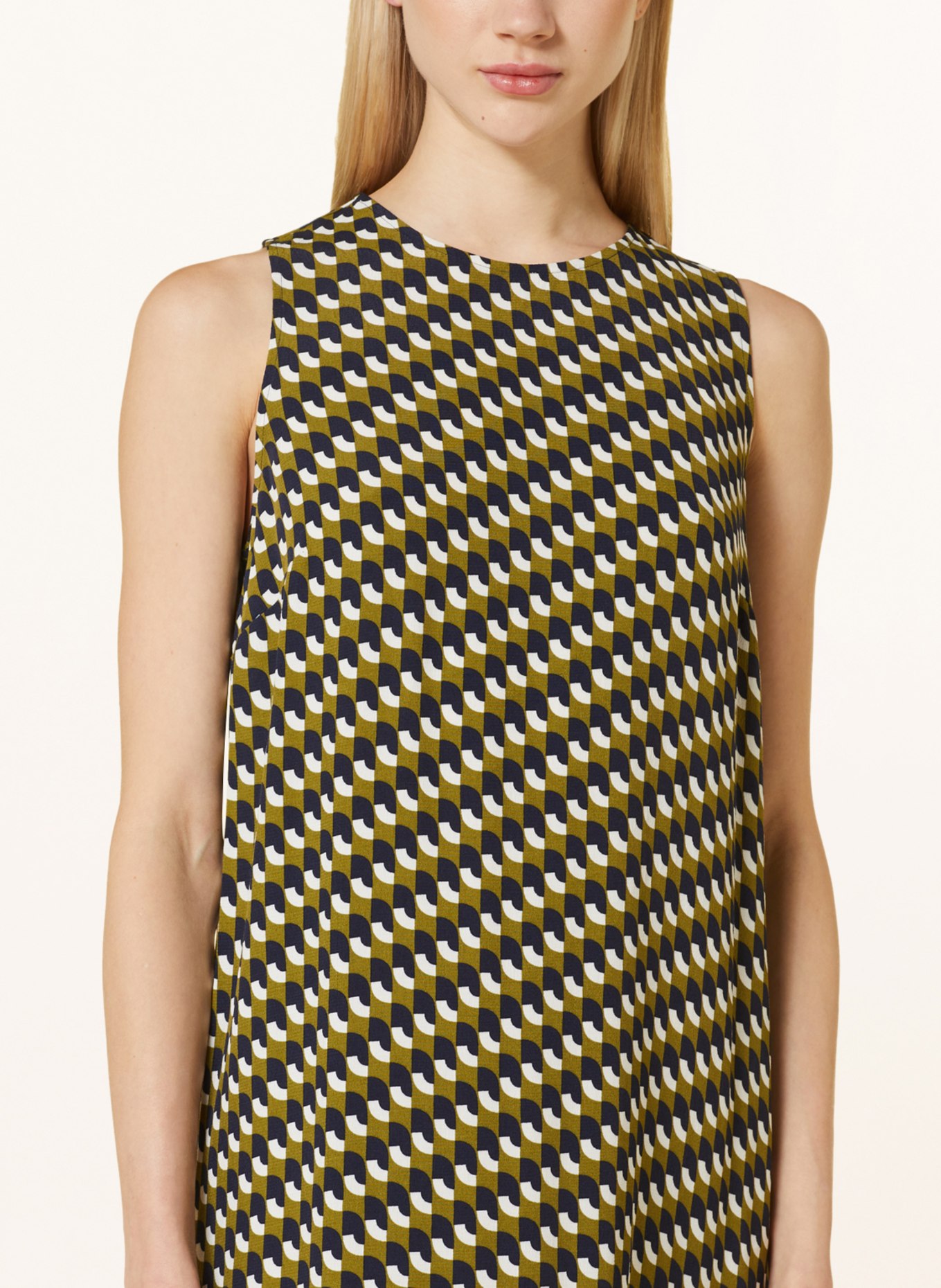 someday Kleid QARIEL, Farbe: OLIV/ WEISS/ DUNKELBLAU (Bild 4)