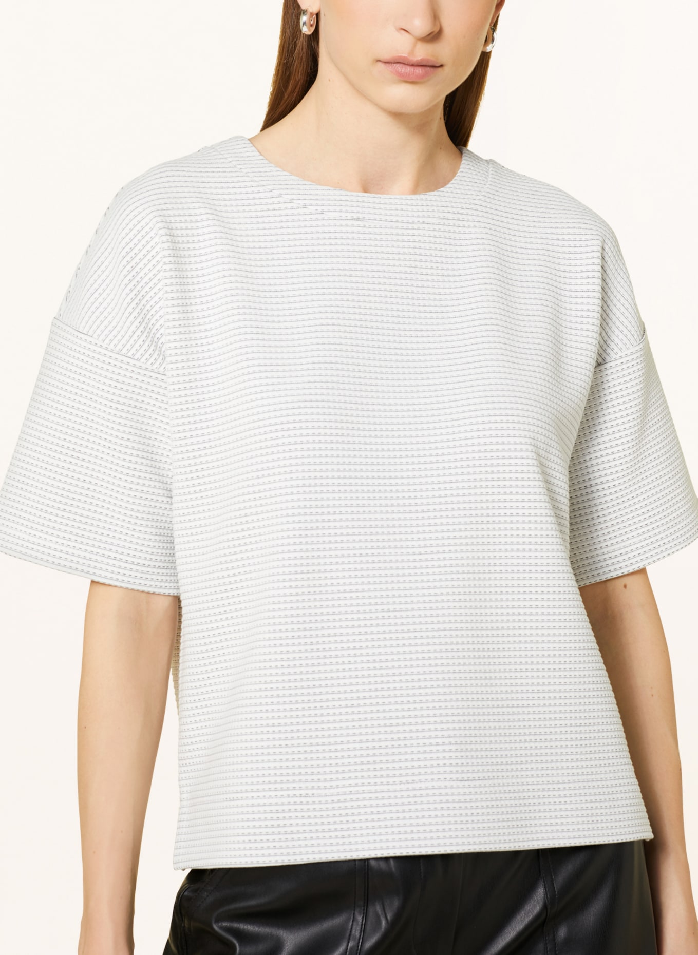 OPUS Sweatshirt GIFERO, Color: WHITE/ LIGHT BLUE (Image 4)