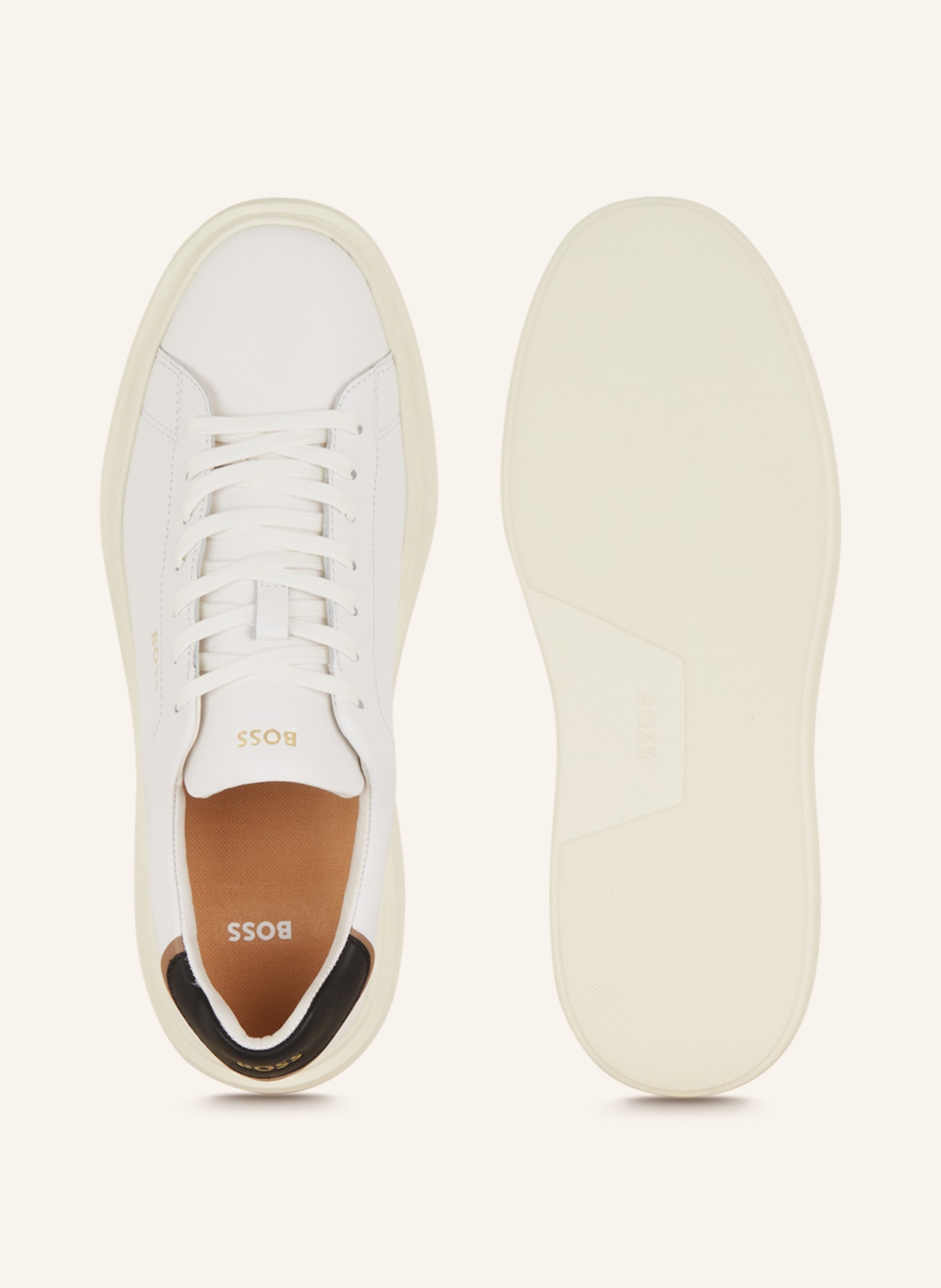 Boss white shoes shop