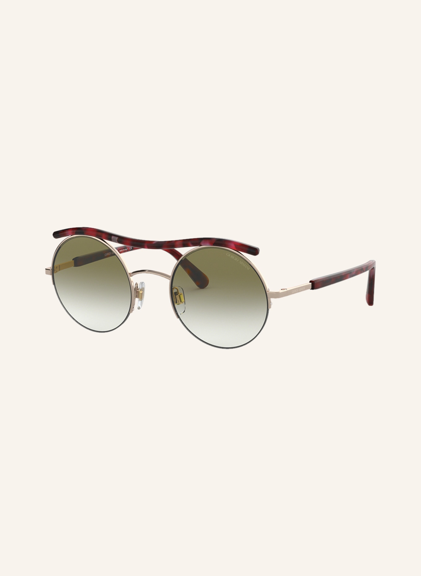 Armani hot sale sunglasses red