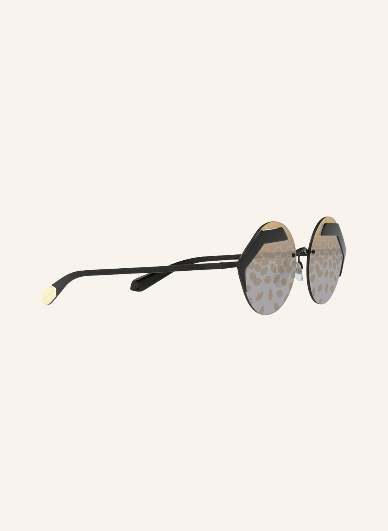BVLGARI Sunglasses BV6089, Color: 128/T9 BLACK/ SILVER/ GRAY PRINT (Image 3)