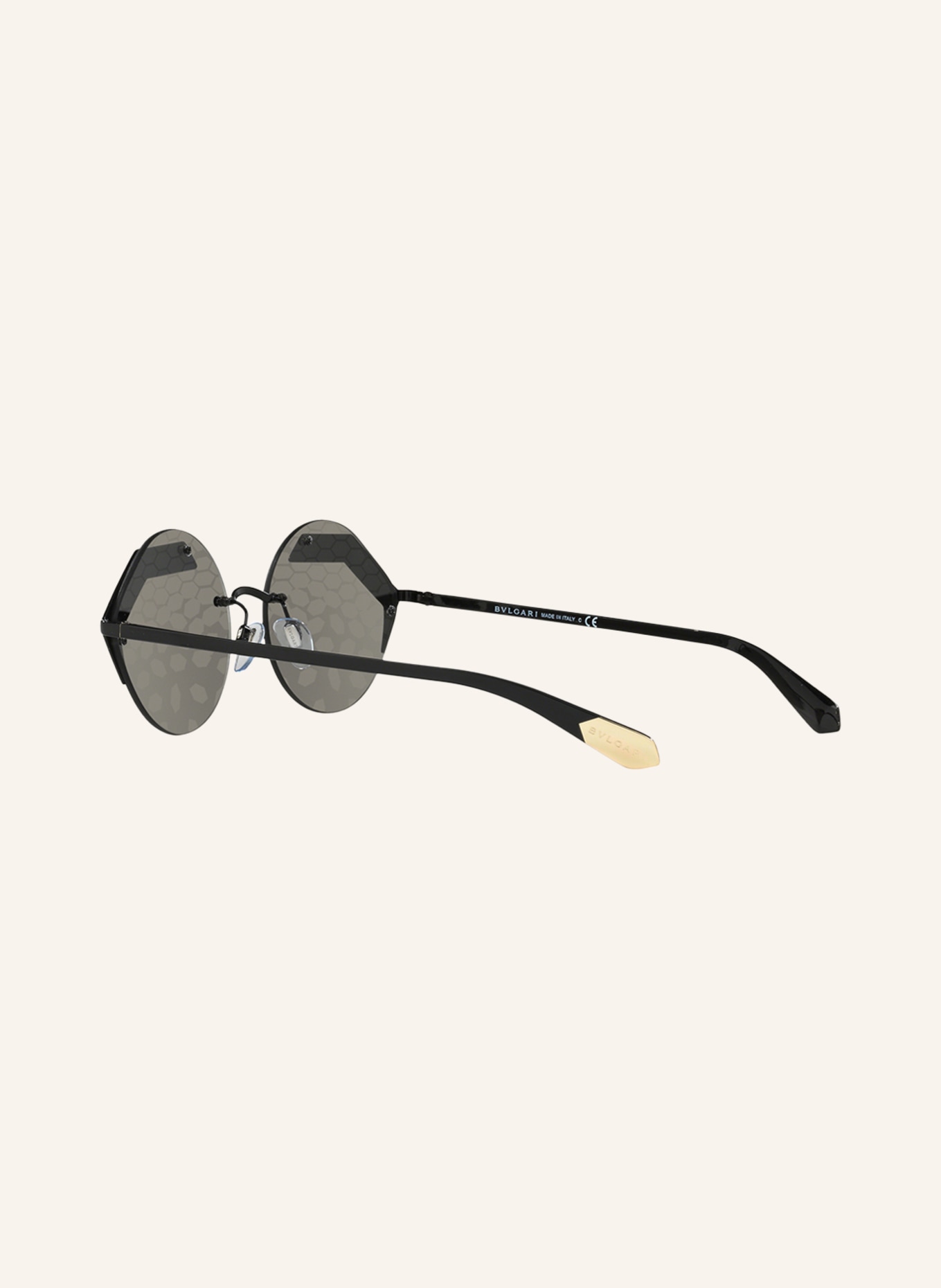 BVLGARI Sunglasses BV6089, Color: 128/T9 BLACK/ SILVER/ GRAY PRINT (Image 4)