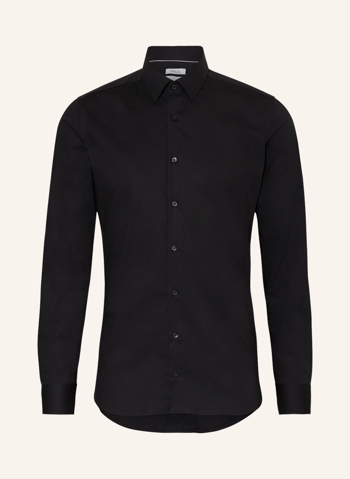 PAUL Hemd Slim Fit: SCHWARZ