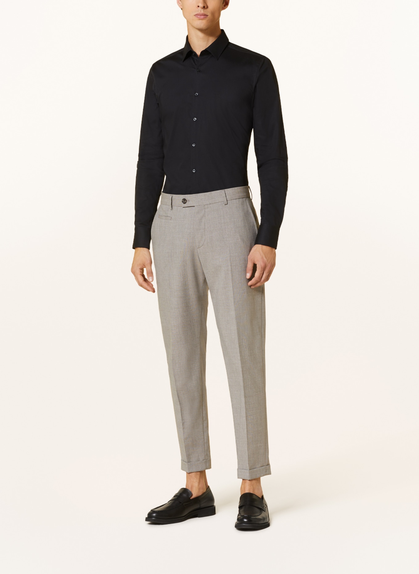 PAUL Hemd Slim Fit: SCHWARZ