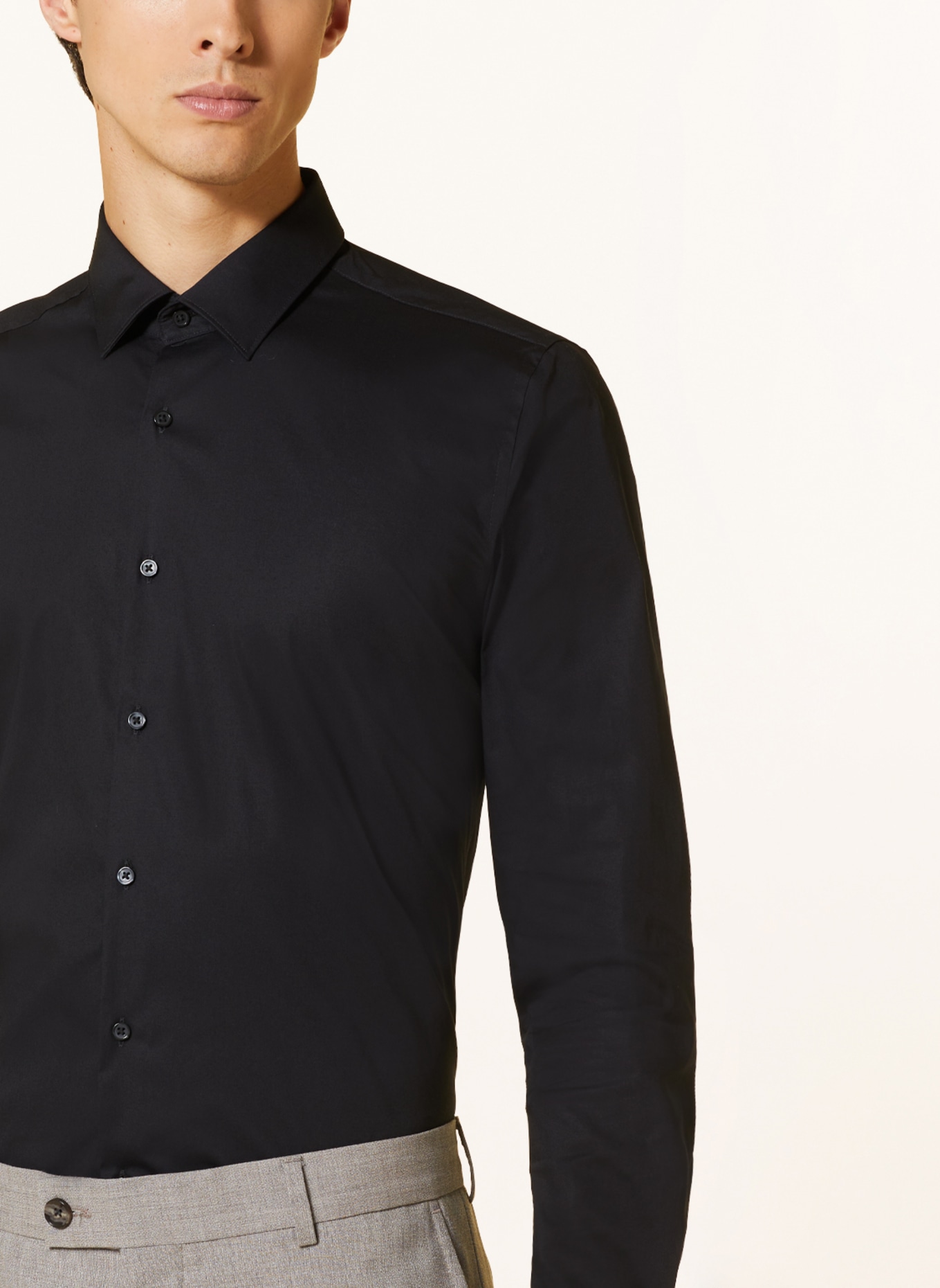 PAUL Hemd Slim Fit: SCHWARZ