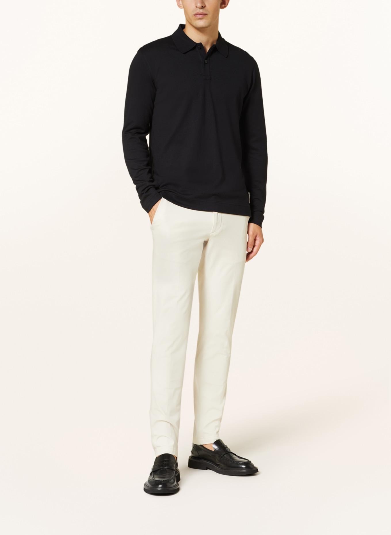 Marc O'Polo Strick-Poloshirt Regular Fit, Farbe: SCHWARZ (Bild 2)