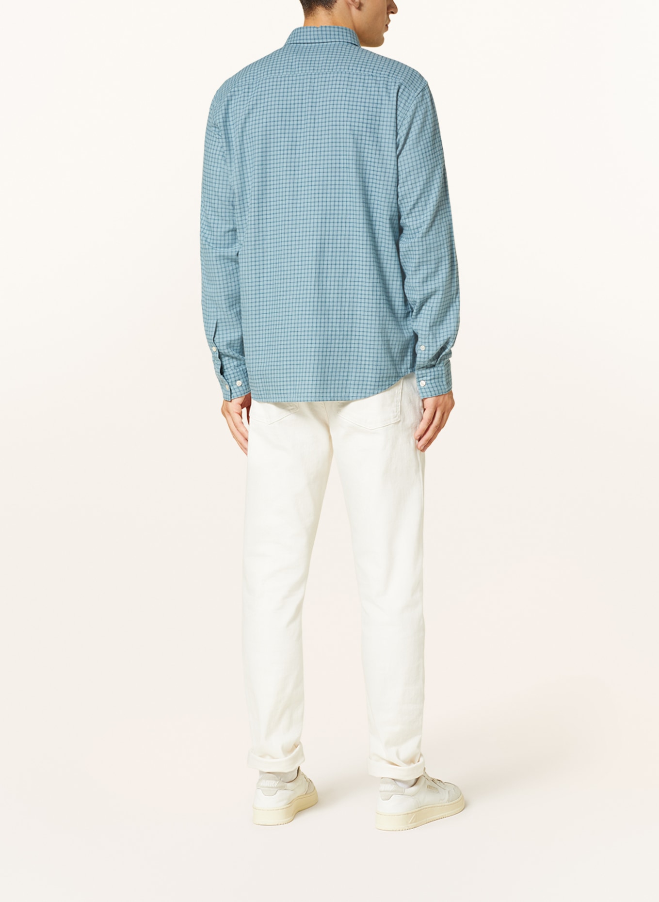Marc O'Polo Flanellhemd Regular Fit, Farbe: MINT/ DUNKELGRÜN (Bild 3)