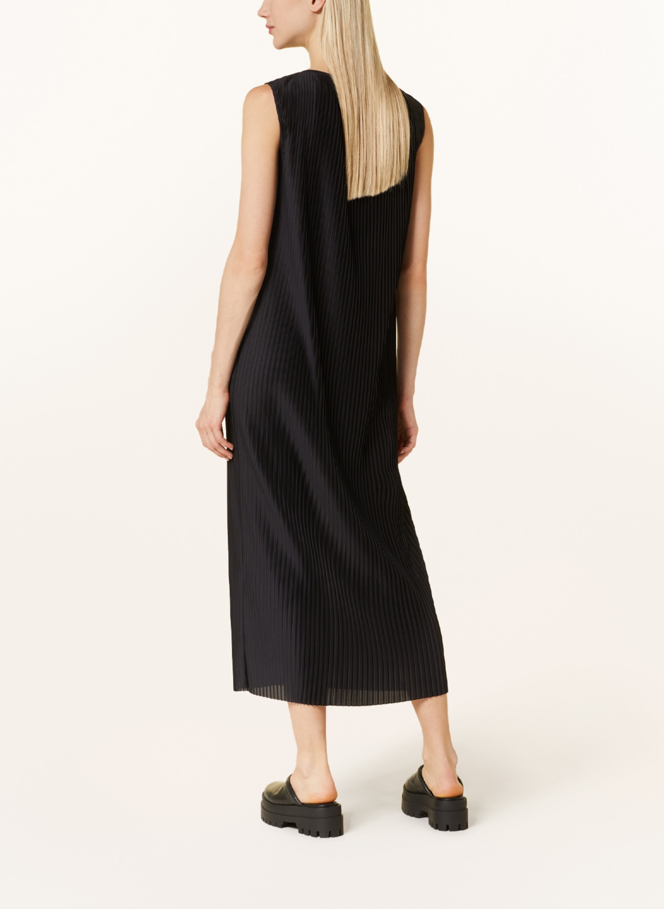 COS Dress with pleats, Color: BLACK (Image 3)
